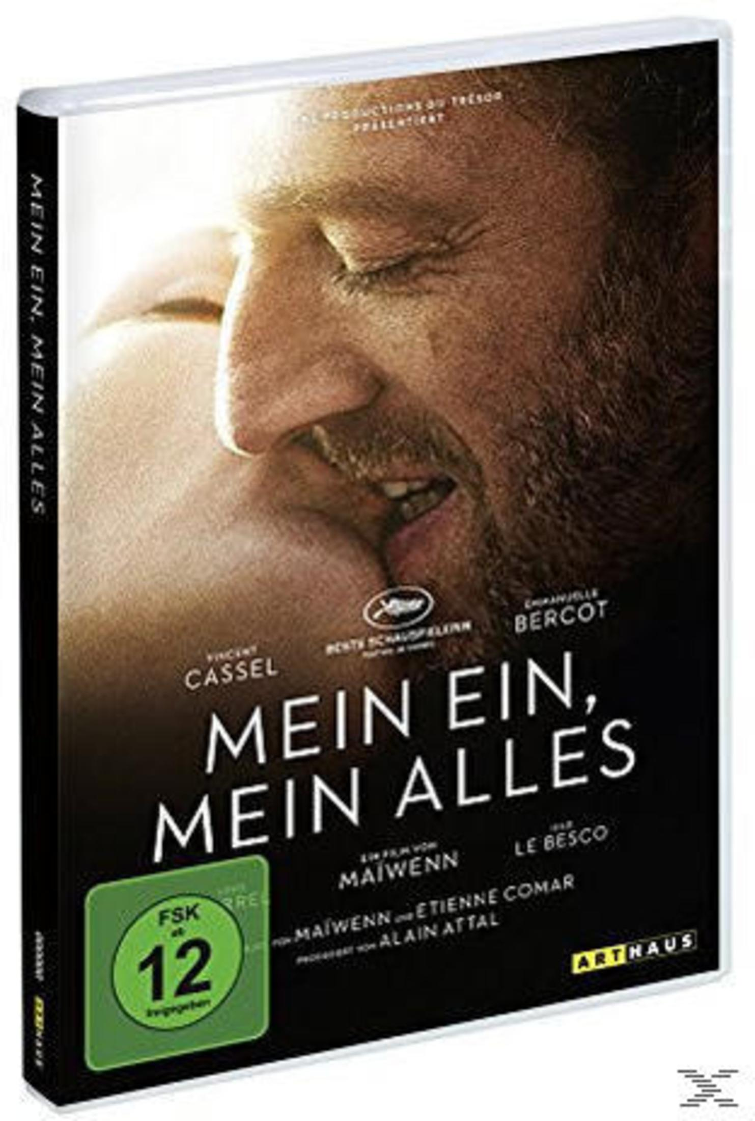 Copertina DVD 'Mein Ein, Mein Alles' con primo piano di un uomo e logo FSK 12.