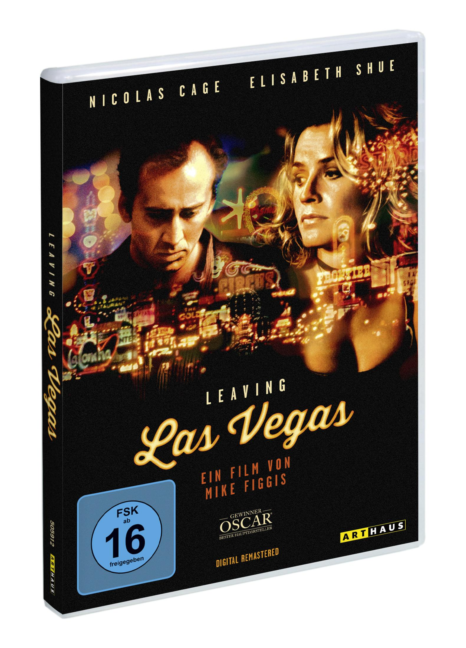 Copertina DVD di Leaving Las Vegas con Nicolas Cage ed Elisabeth Shue.