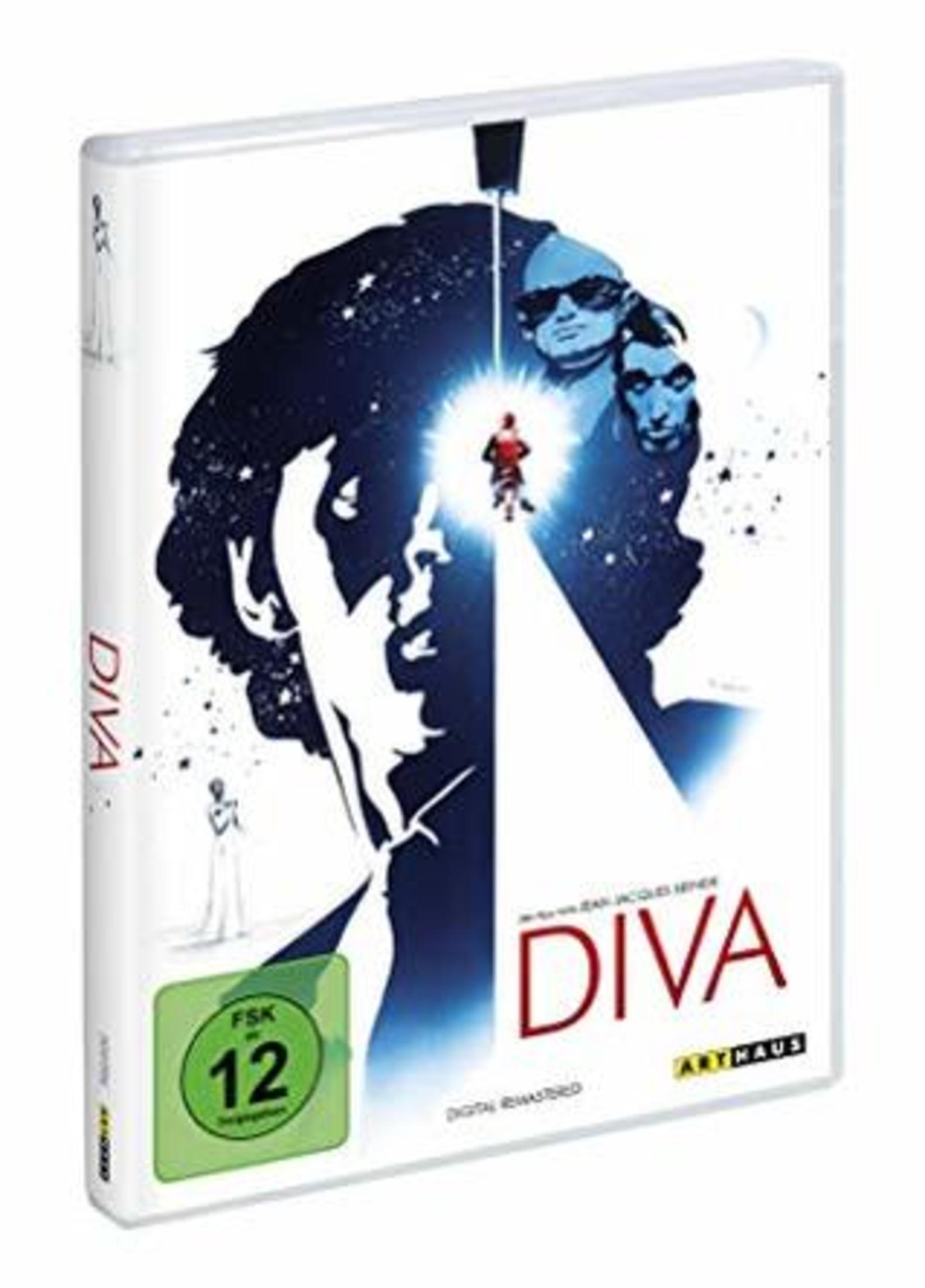 Copertina DVD intitolata DIVA, con bollino FSK 12 e design cielo stellato.