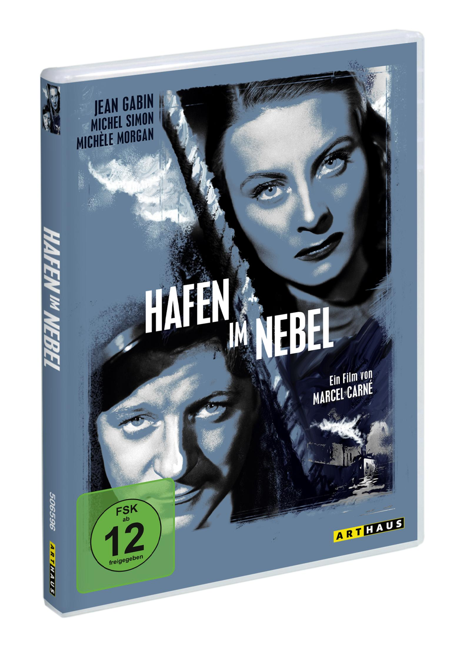 Copertina DVD: "Il porto delle nebbie" con Jean Gabin, Michel Simon, Michèle Morgan.