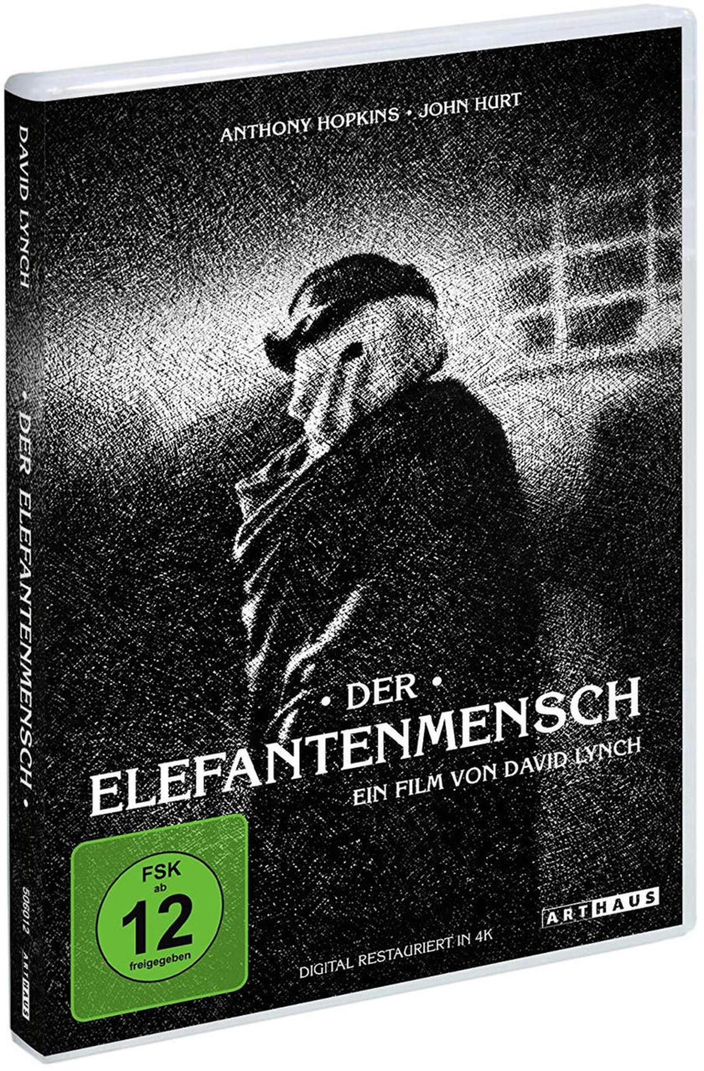 Copertina del film Elephant Man di David Lynch, con rating FSK 12.