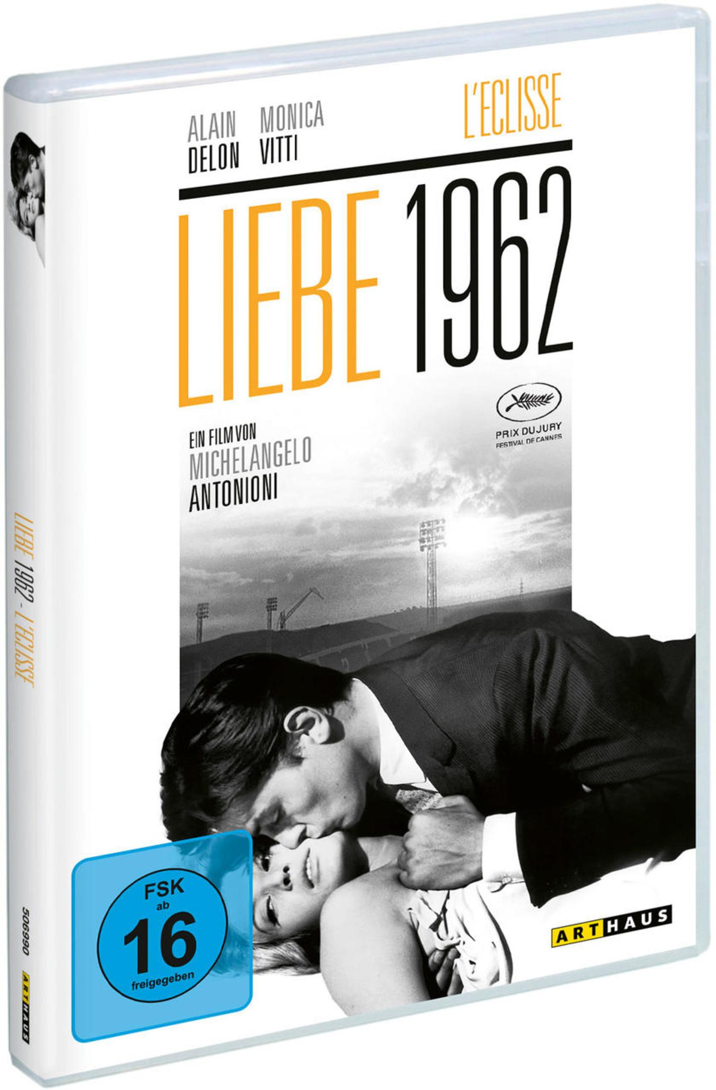 Copertina DVD de L'Eclisse (1962) con Alain Delon e Monica Vitti.