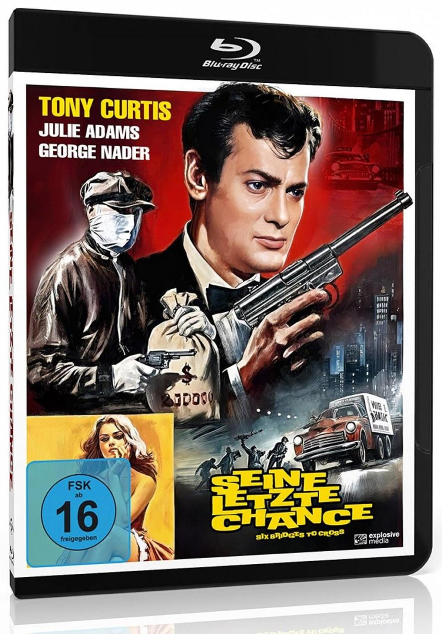 Un uomo tiene una pistola, un altro una borsa di denaro. Poster del film.