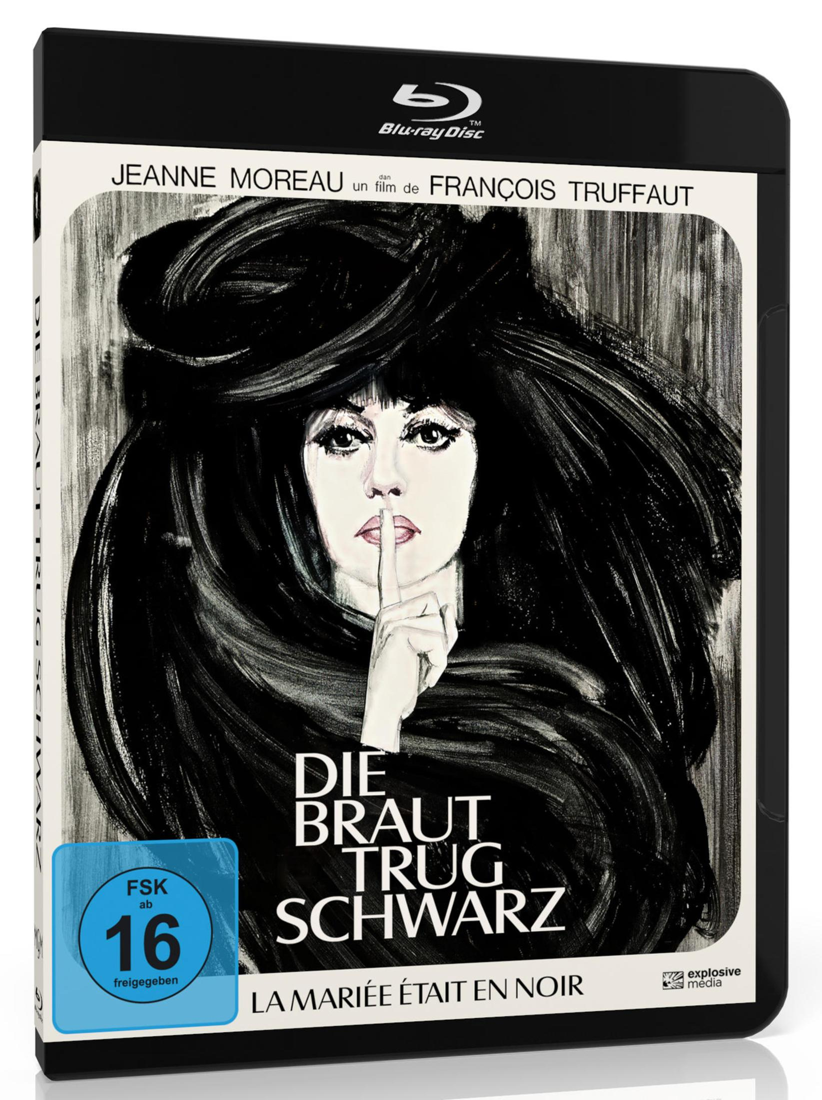 Copertina Blu-ray: Donna con capelli scuri porta il dito alle labbra. Titolo: La Sposa in Nero.