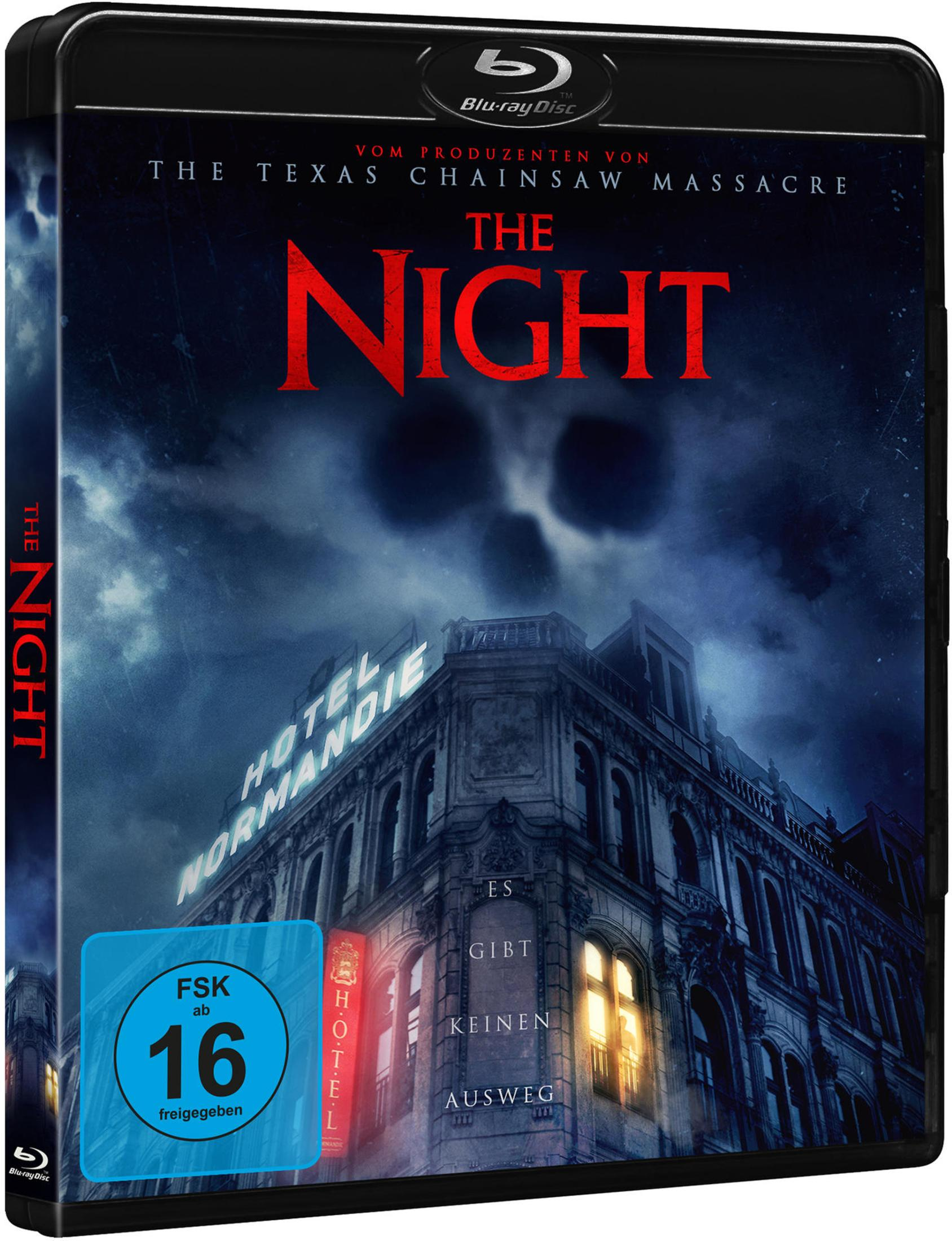Copertina Blu-ray: Hotel spettrale nella nebbia, sigillo FSK 16, titolo "The Night".