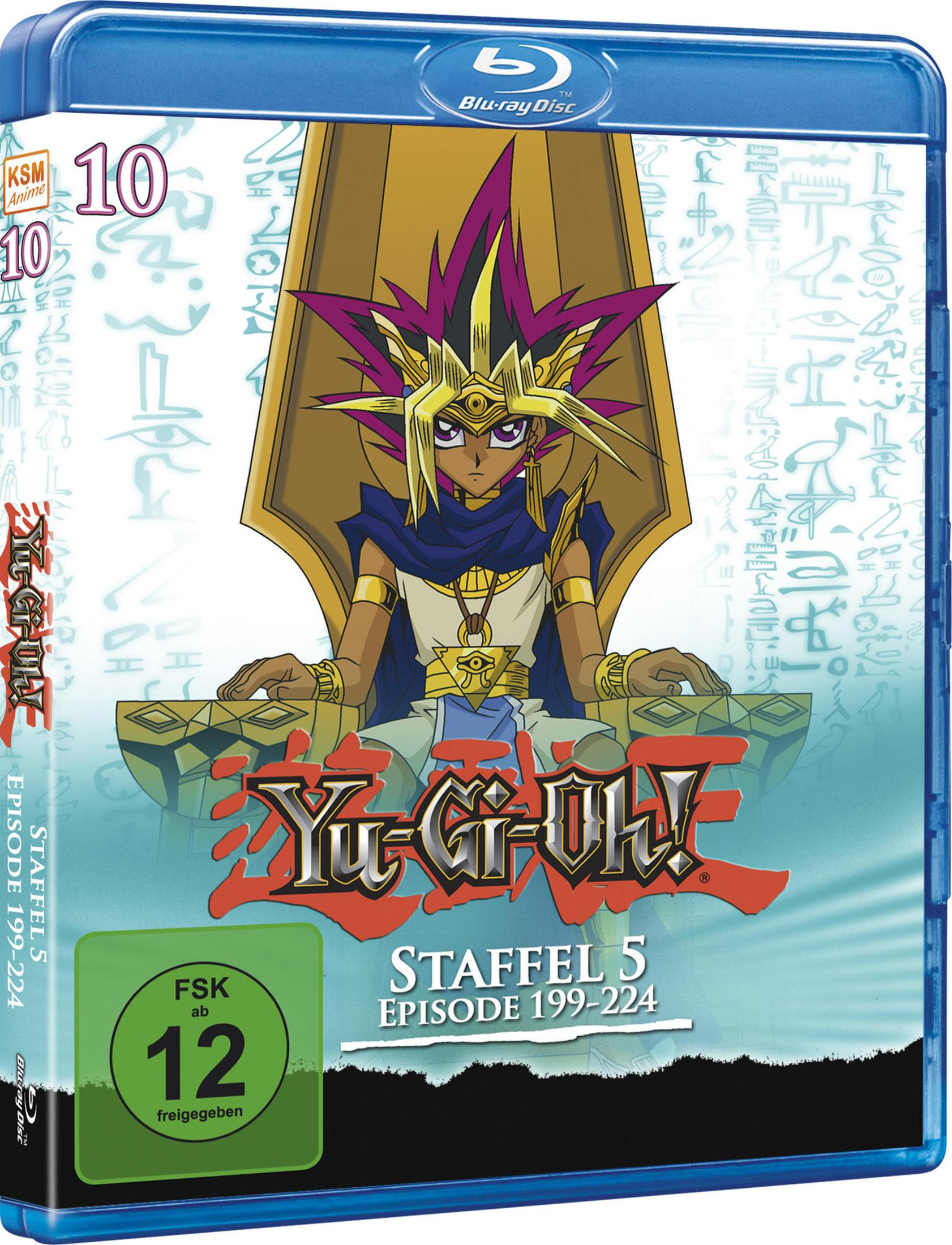 Copertina Blu-ray Yu-Gi-Oh! con Yugi Muto in armatura dorata, FSK 12.
