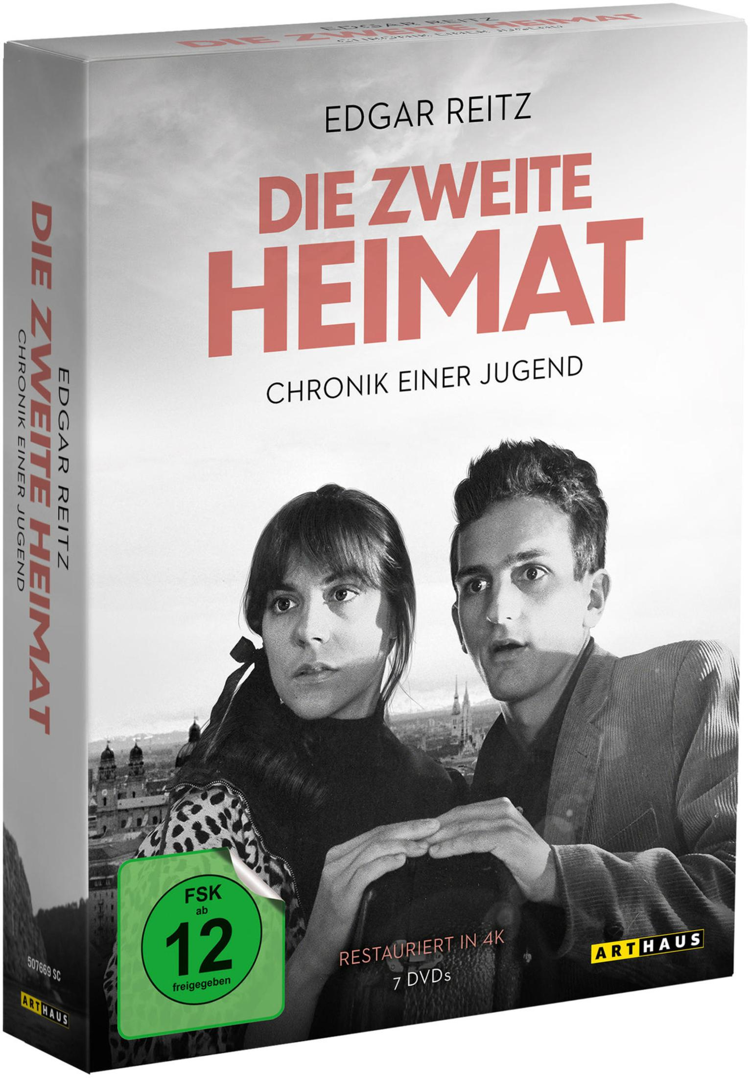 Box DVD "Die Zweite Heimat" di Edgar Reitz con giovane coppia e bollino FSK 12.