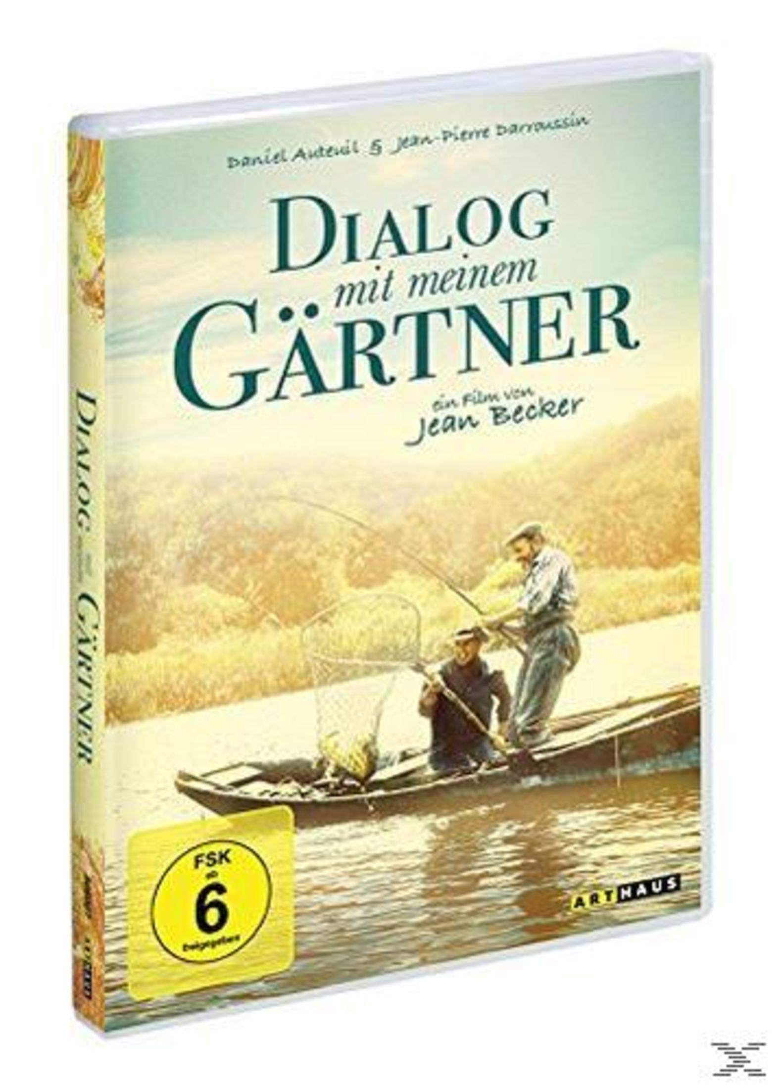 Due uomini pescano in barca. Il DVD "Dialogo con il mio giardiniere" è FSK 6.