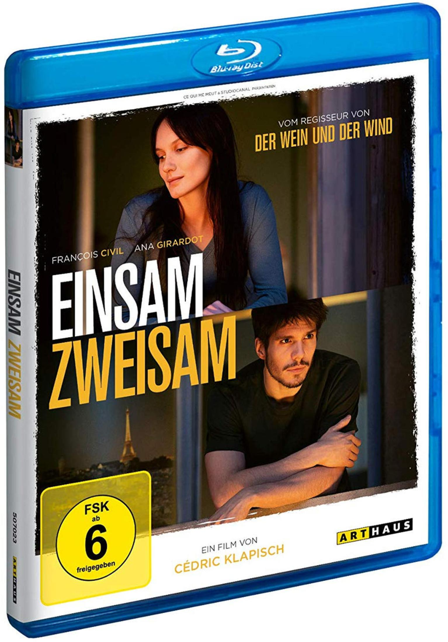 Copertina Blu-ray con François Civil e Ana Girardot, titolo Einsam Zweisam.