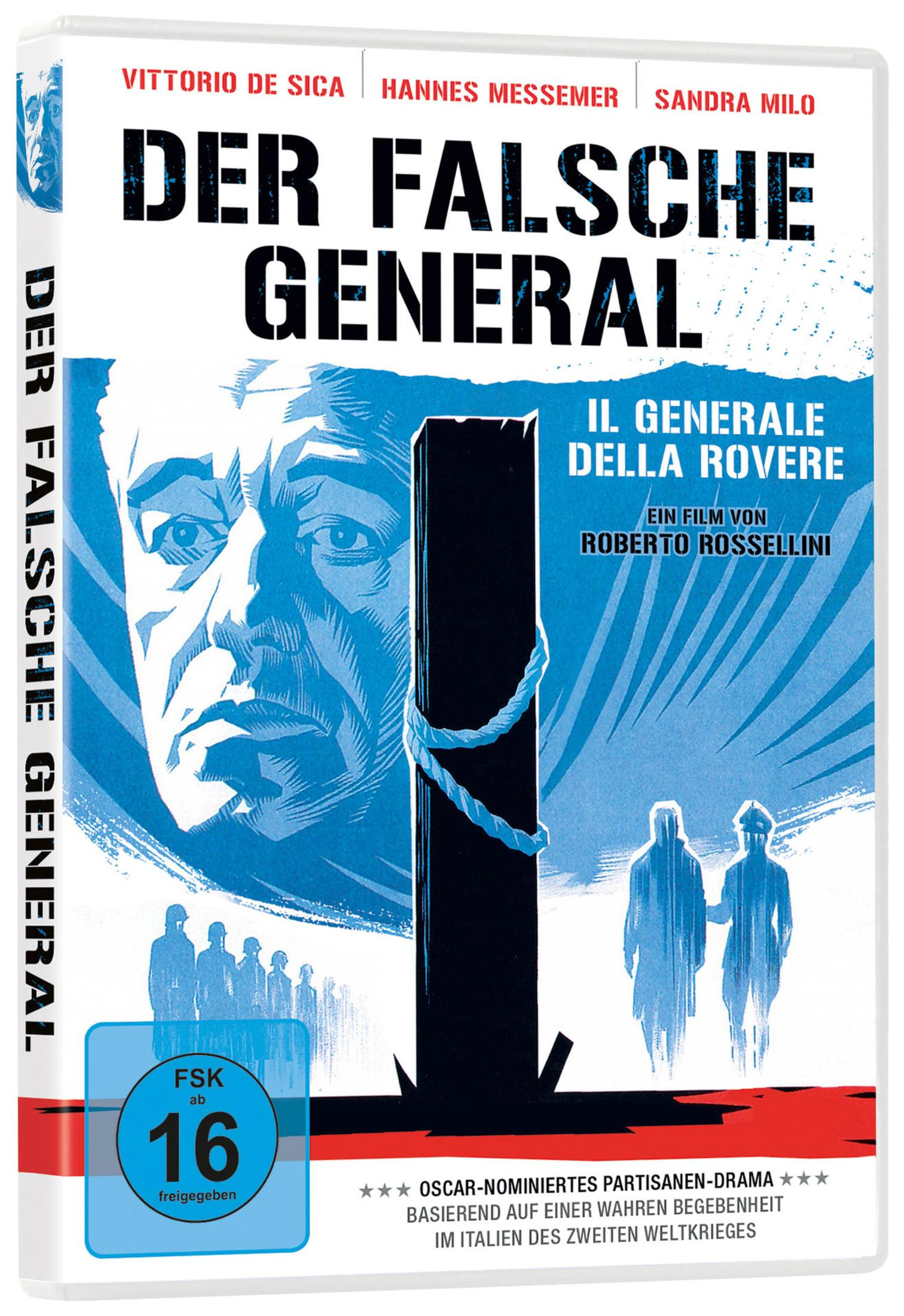 La copertina mostra un uomo e soldati. Il titolo è 'Der Falsche General'.