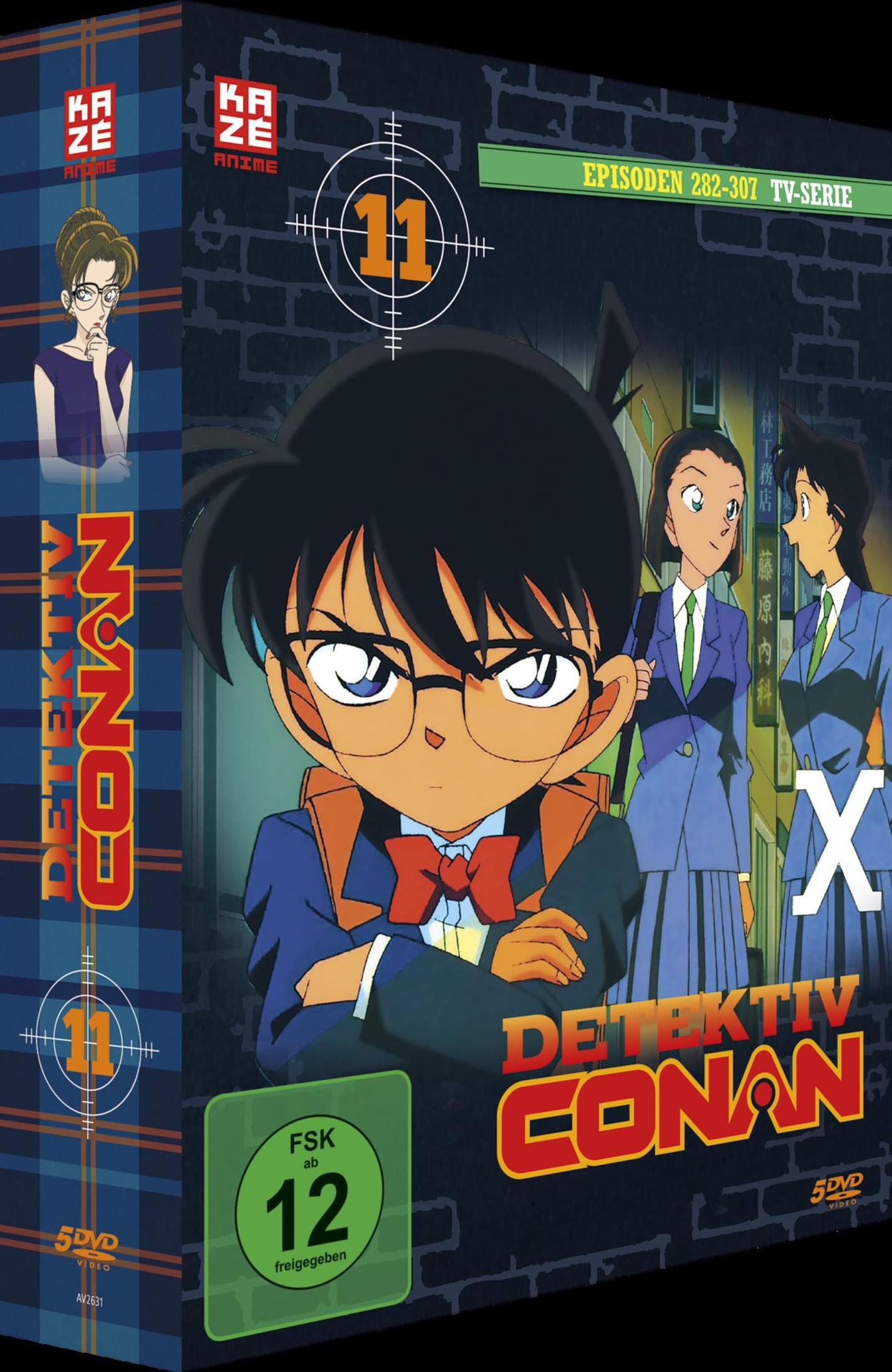 Custodia DVD Detective Conan con personaggi, episodi 282-307, FSK 12.