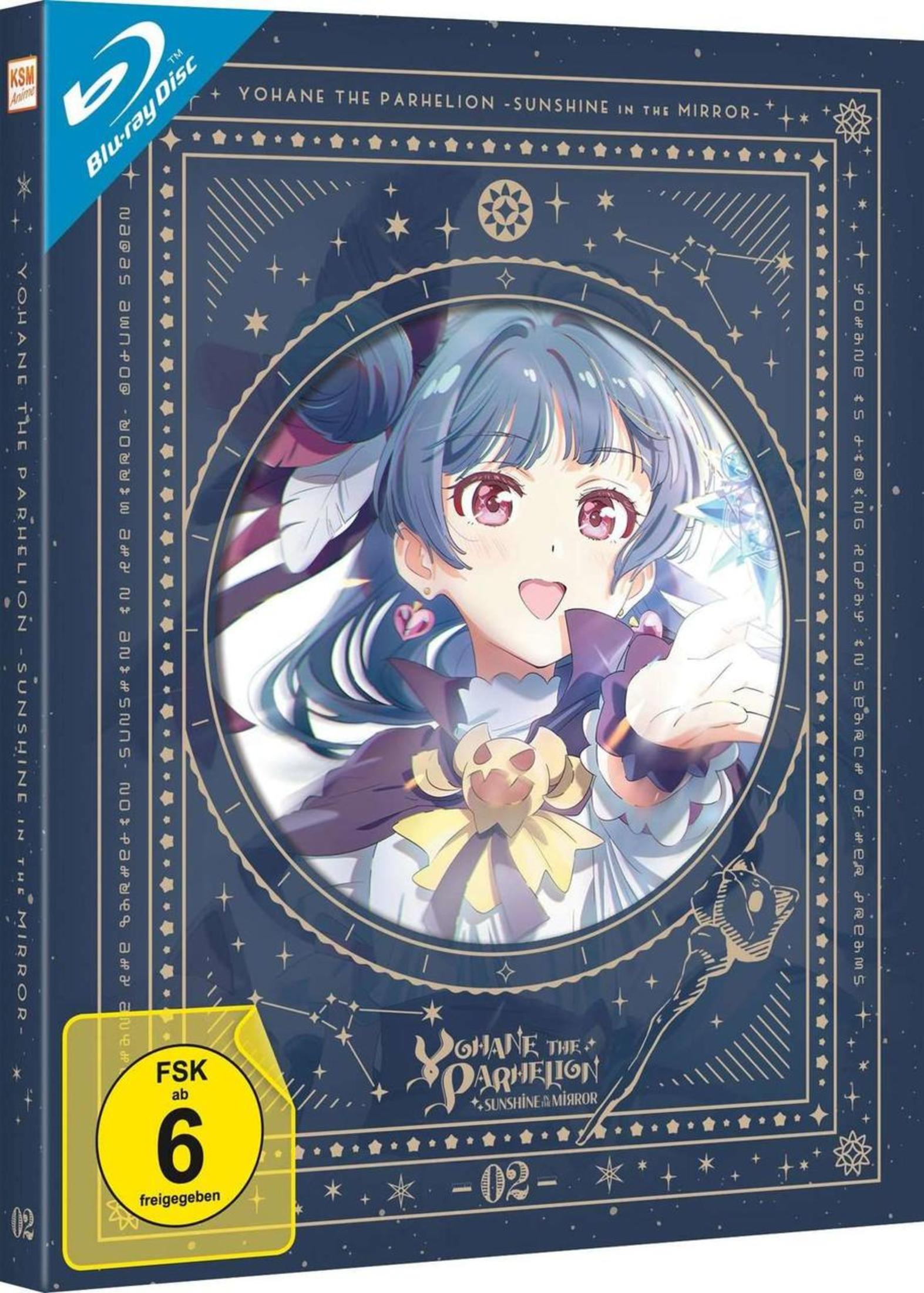 Custodia Blu-ray anime con una ragazza, rating FSK 6 e design stellato.