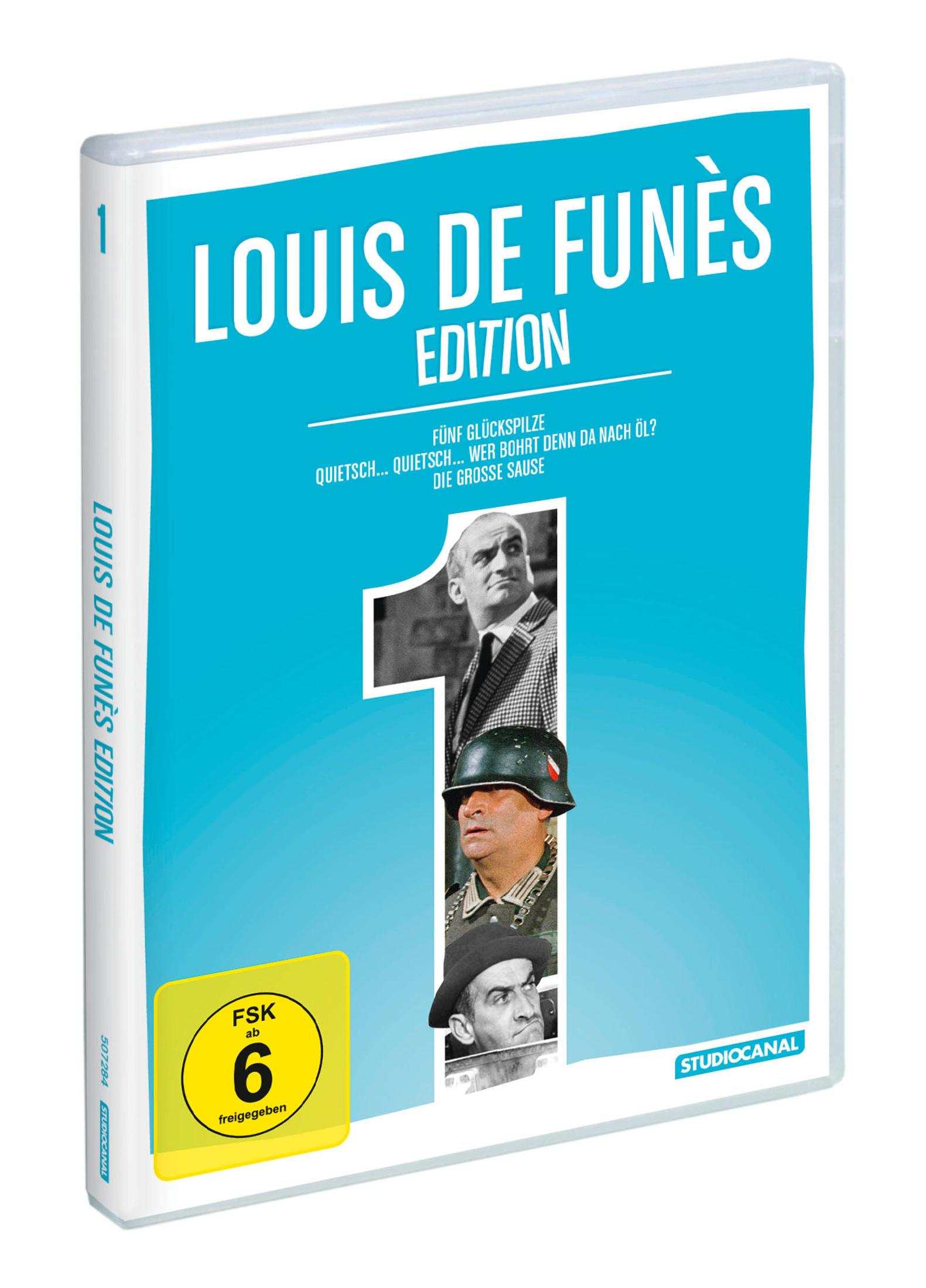 Custodia DVD Louis de Funès Edizione, rating FSK 6.
