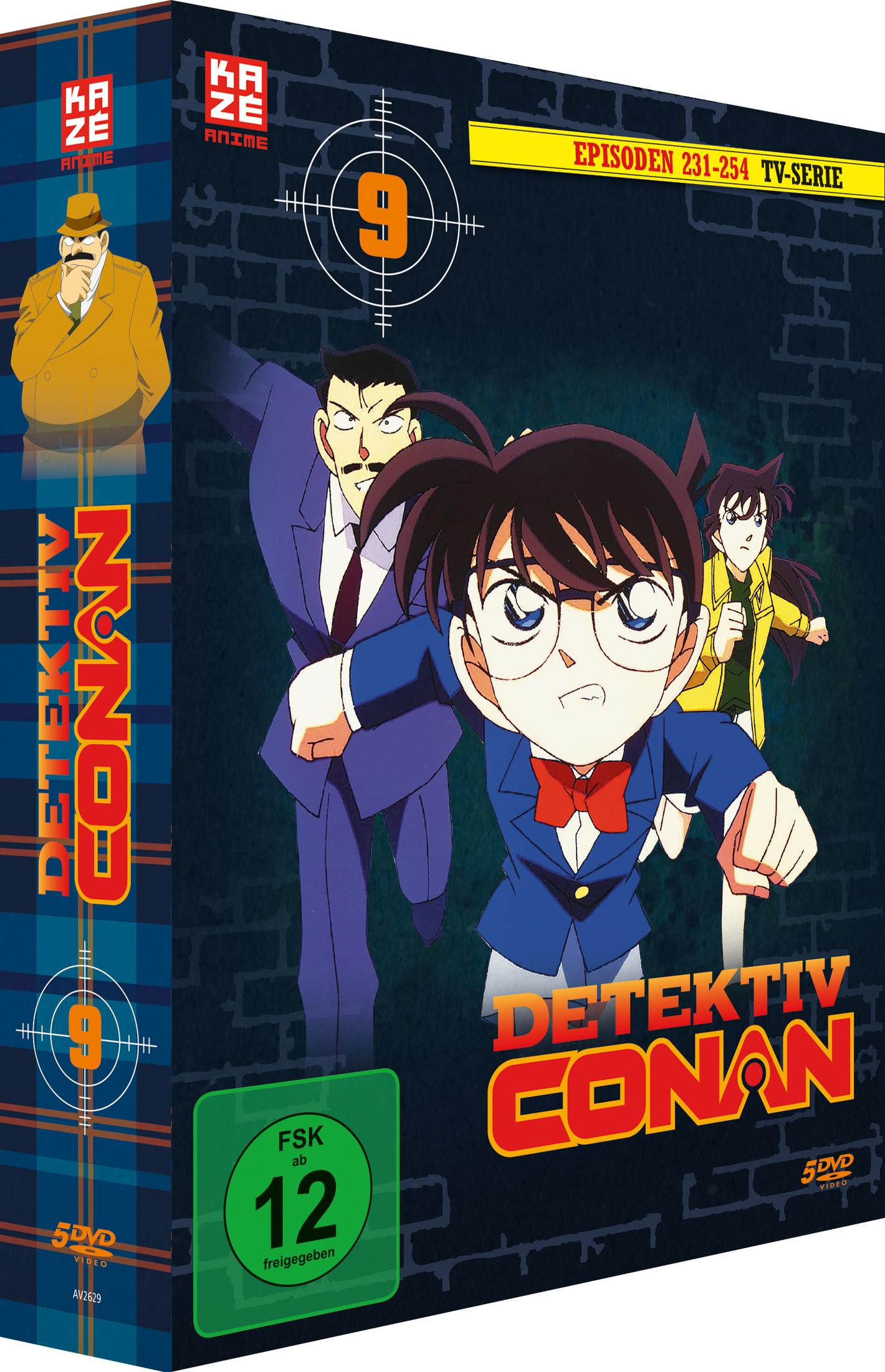 Copertina DVD Detektiv Conan con personaggi, episodi 231-254, FSK 12.
