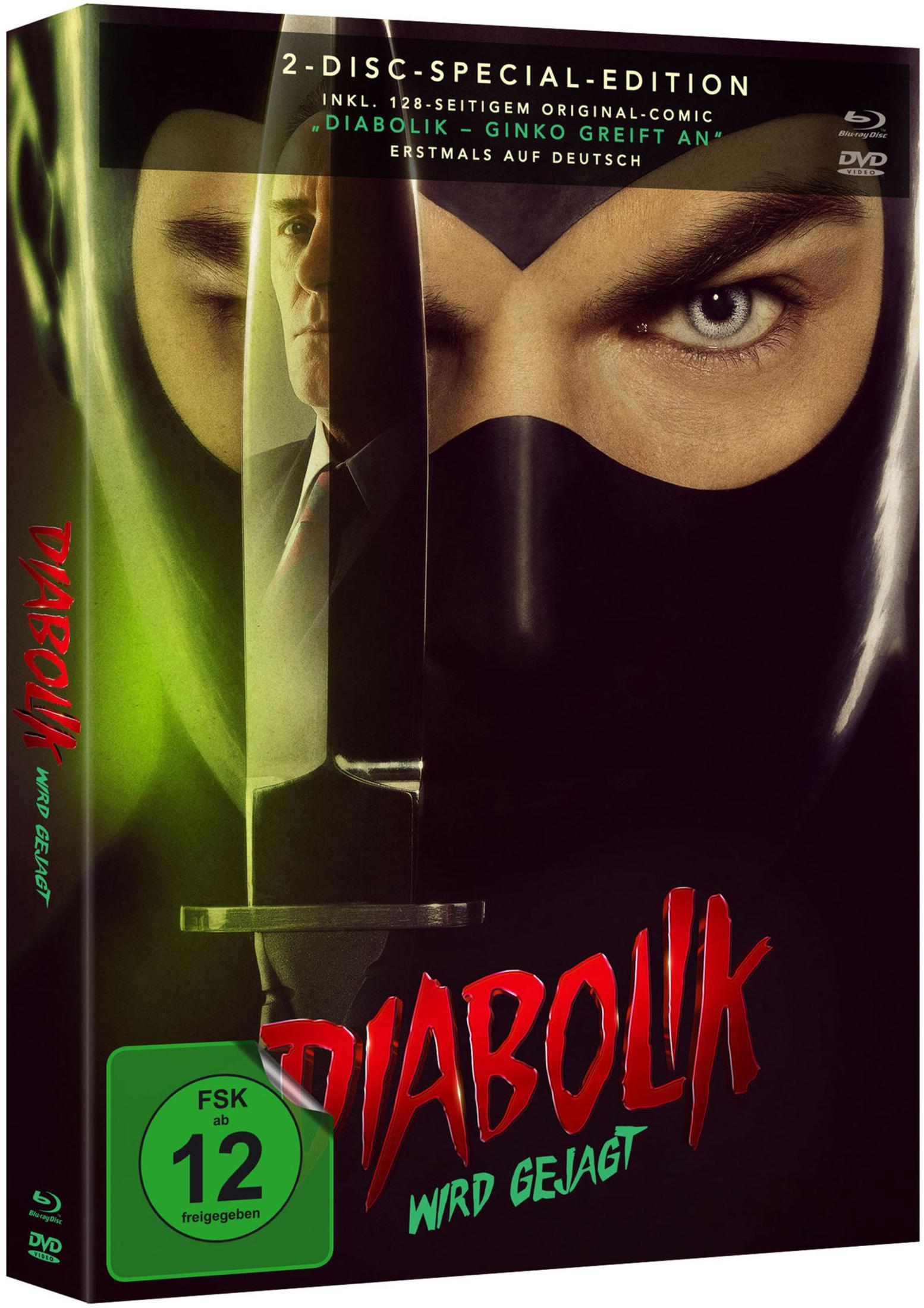 Custodia Blu-ray di Diabolik: Uomo con maschera, FSK 12.