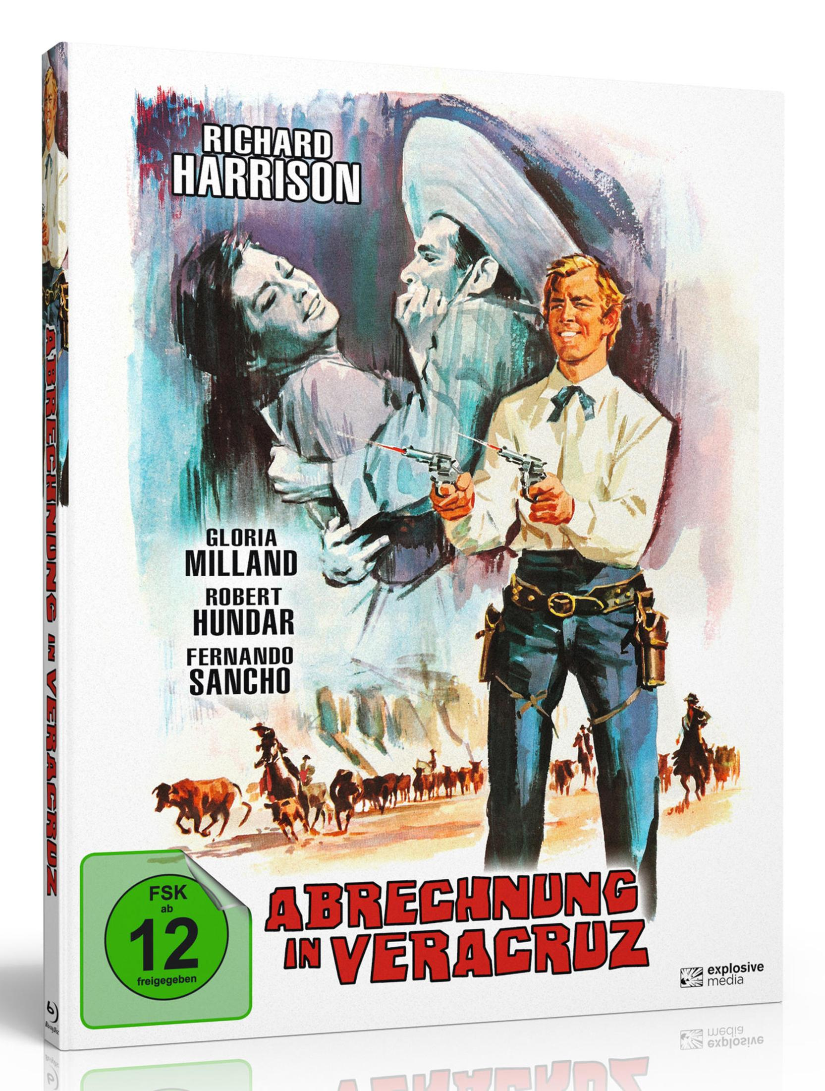 Poster western con attori, mucche e cowboy. Sigillo FSK 12.