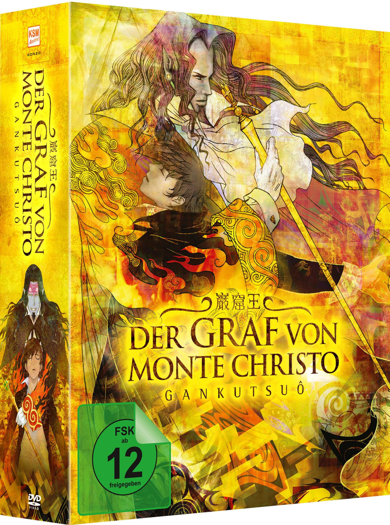 DVD-Hülle mit Anime-Kunst: Graf von Monte Christo, FSK 12.