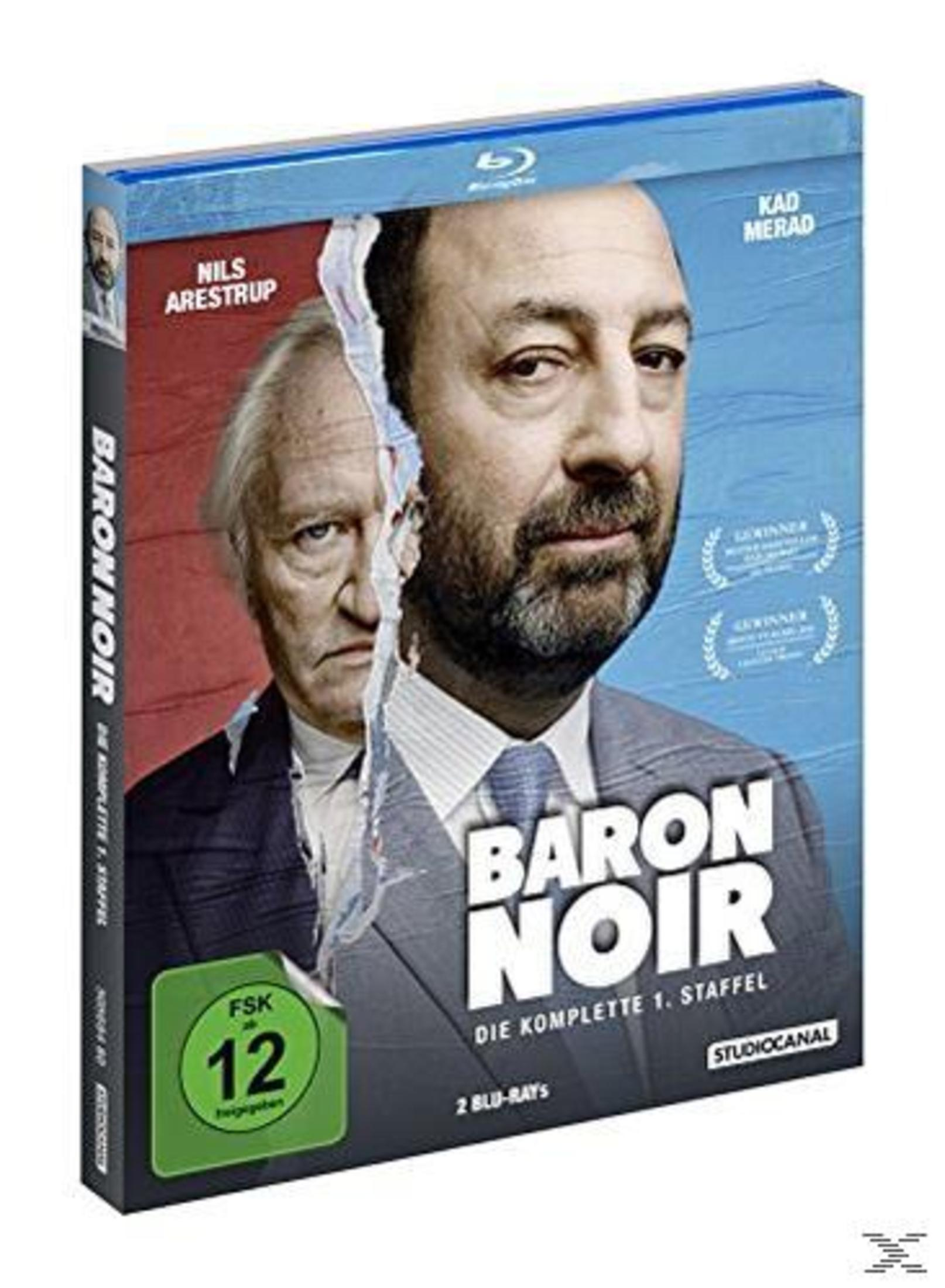 Custodia Blu-ray di Baron Noir con gli attori Nils Estrup e Kad Merad.