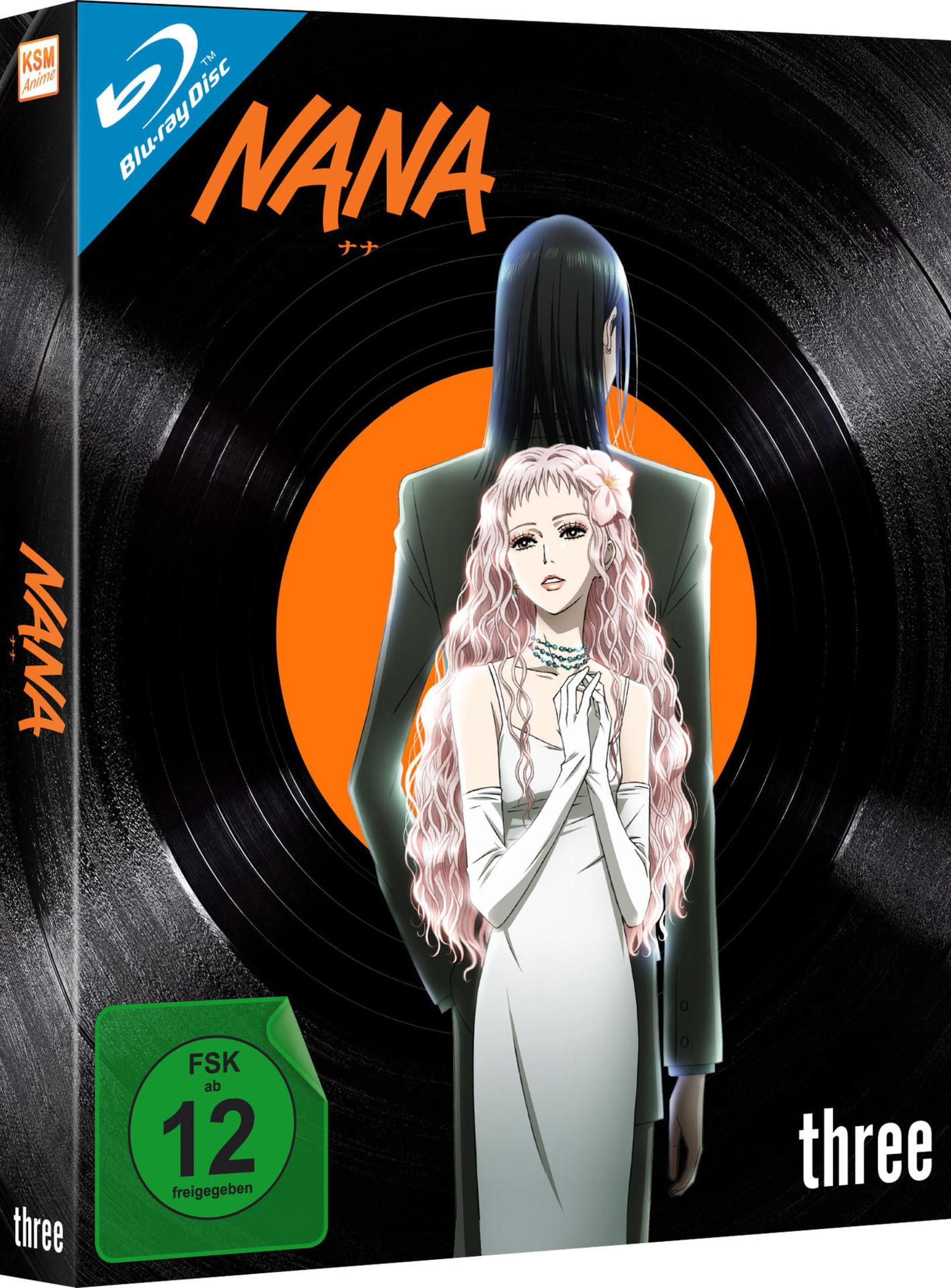 Copertina Blu-ray anime: due personaggi davanti a un disco in vinile, con sigillo FSK 12.