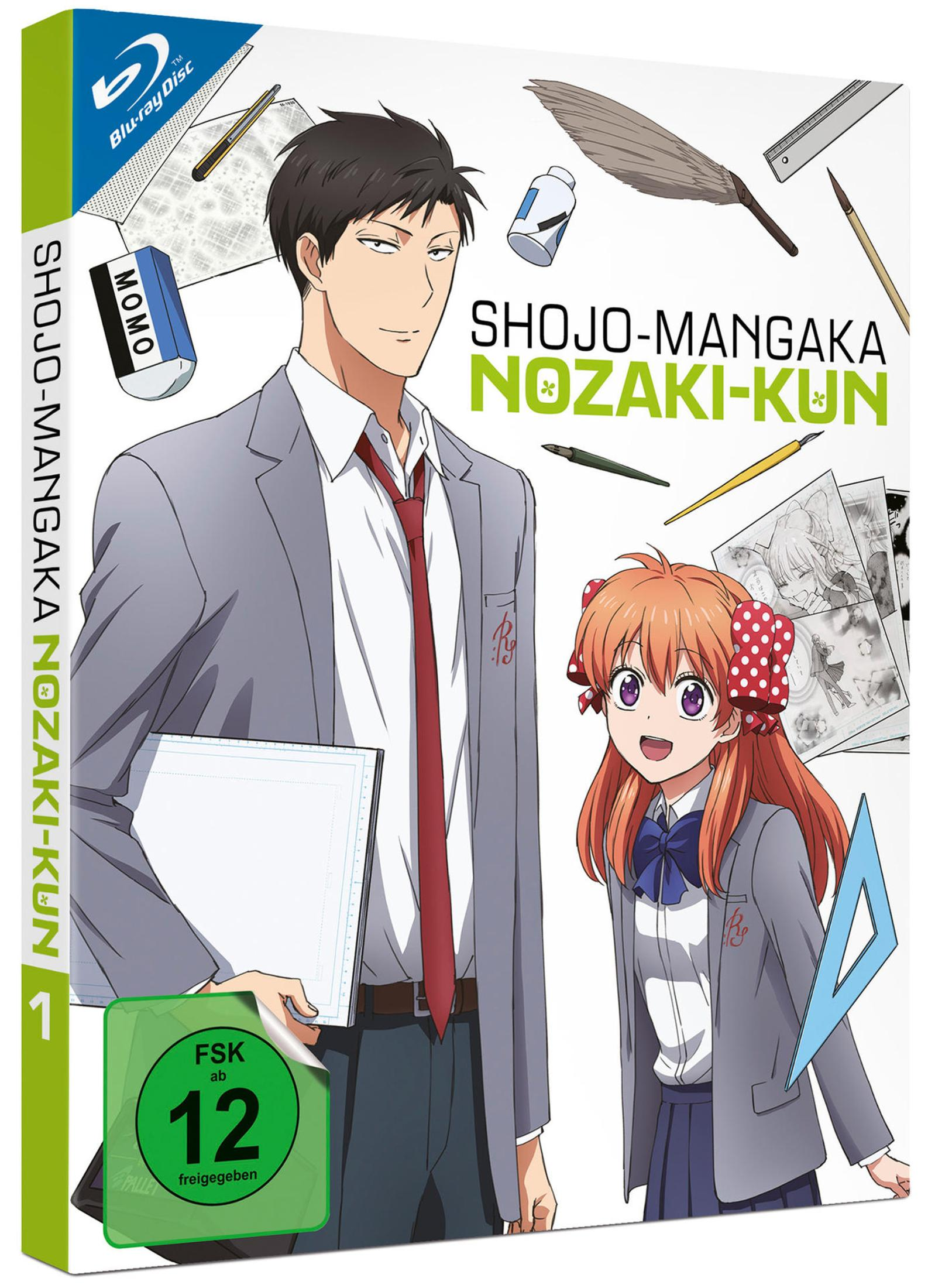 Copertina DVD anime con due personaggi, attrezzi da disegno e bollino FSK.