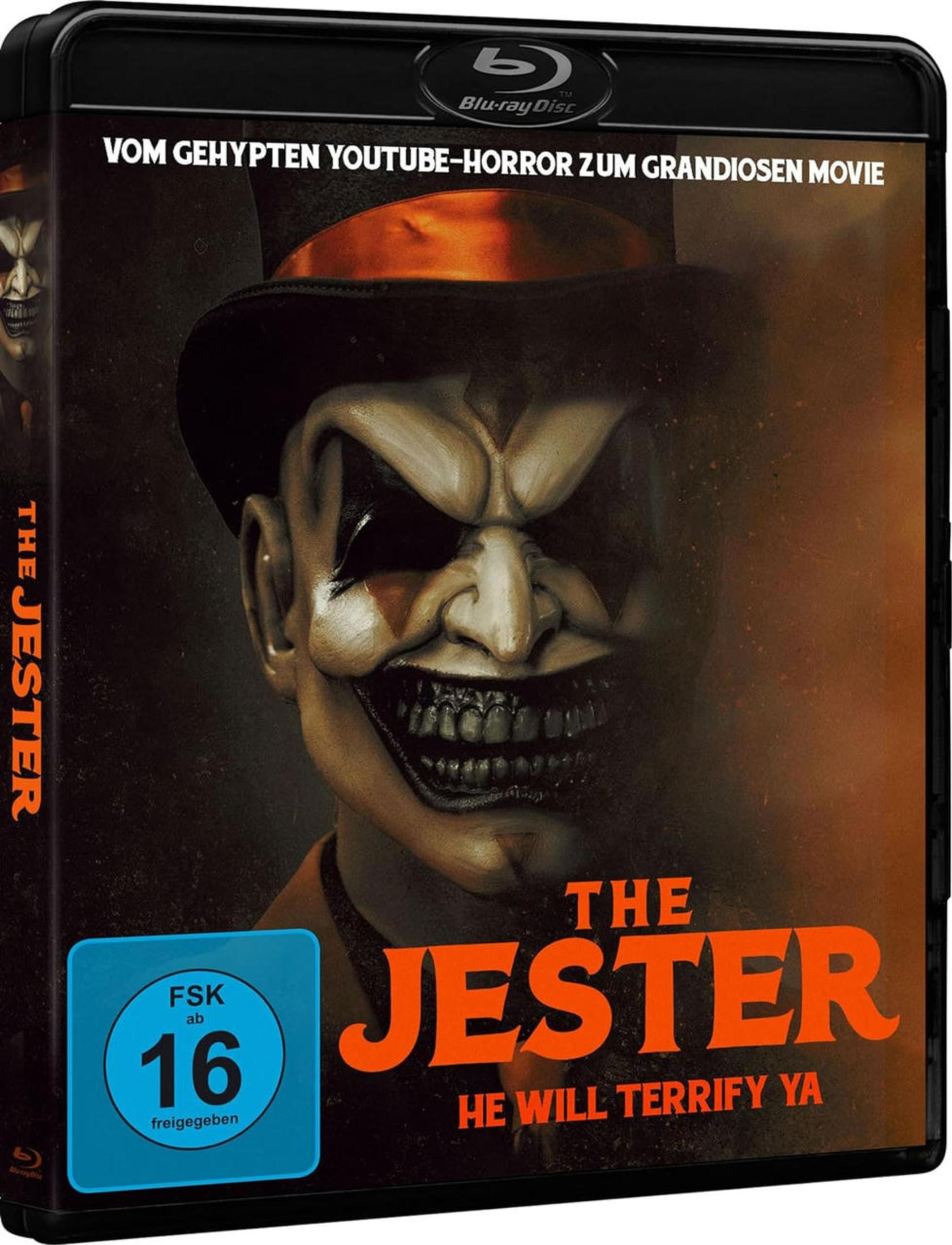 Copertina Blu-ray con un clown spaventoso, bollino FSK 16.