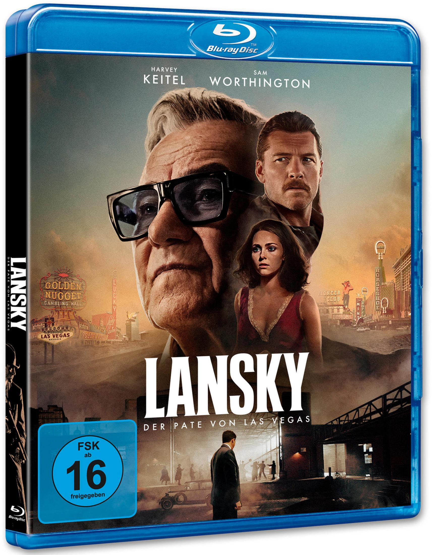 Copertina Blu-ray con Harvey Keitel e Sam Worthington. Sullo sfondo, Las Vegas.