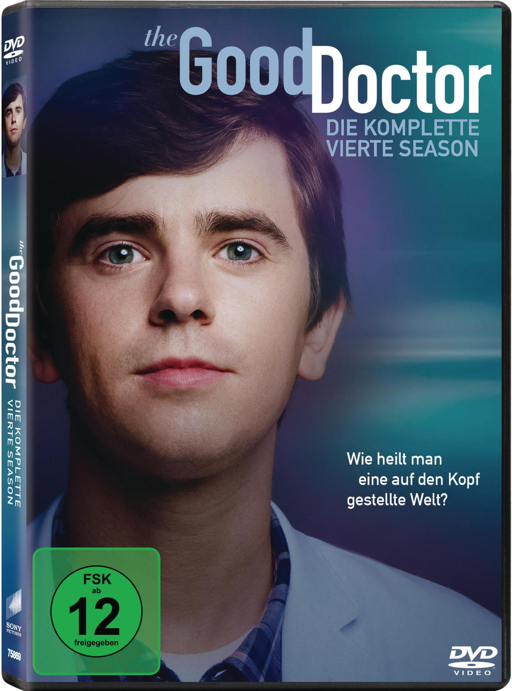 Copertina DVD: Primo piano di un uomo con logo "The Good Doctor" e classificazione FSK 12.