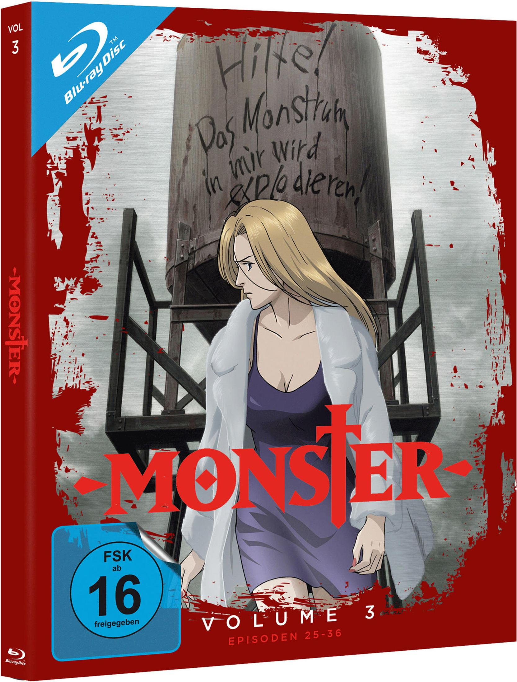 Copertina Blu-ray anime: Donna davanti a cisterna con scritta, FSK 16