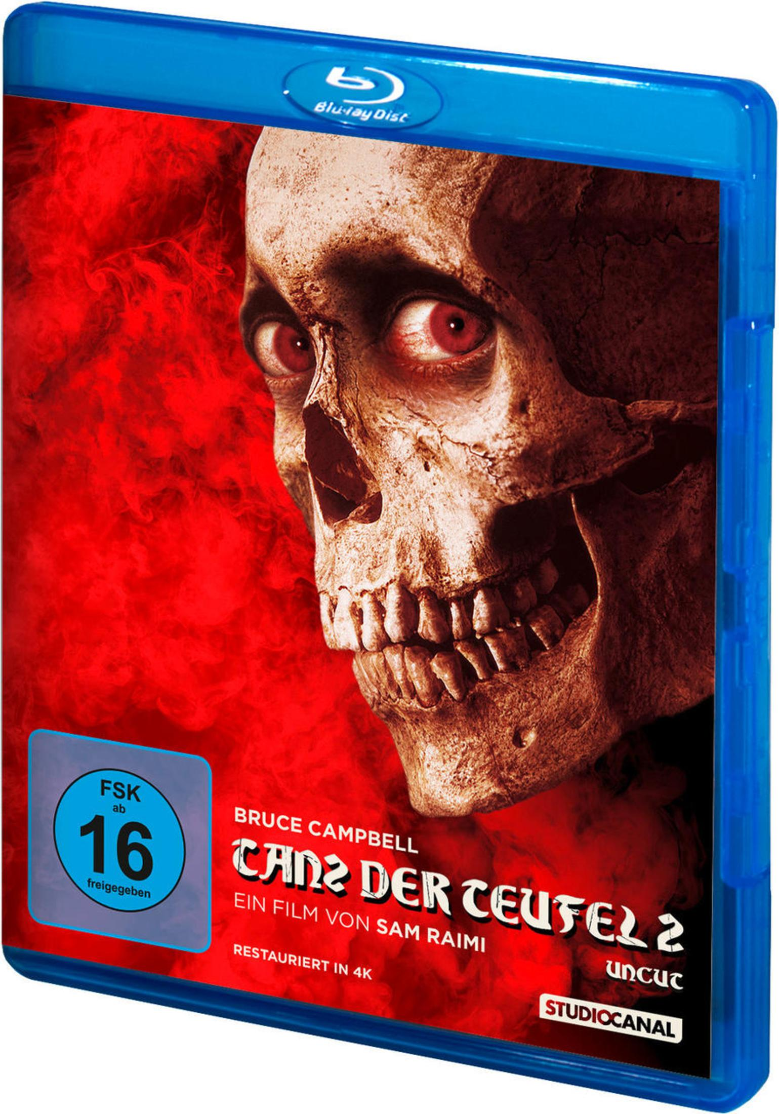 Custodia Blu-ray con teschio e fumo rosso, rating FSK 16.