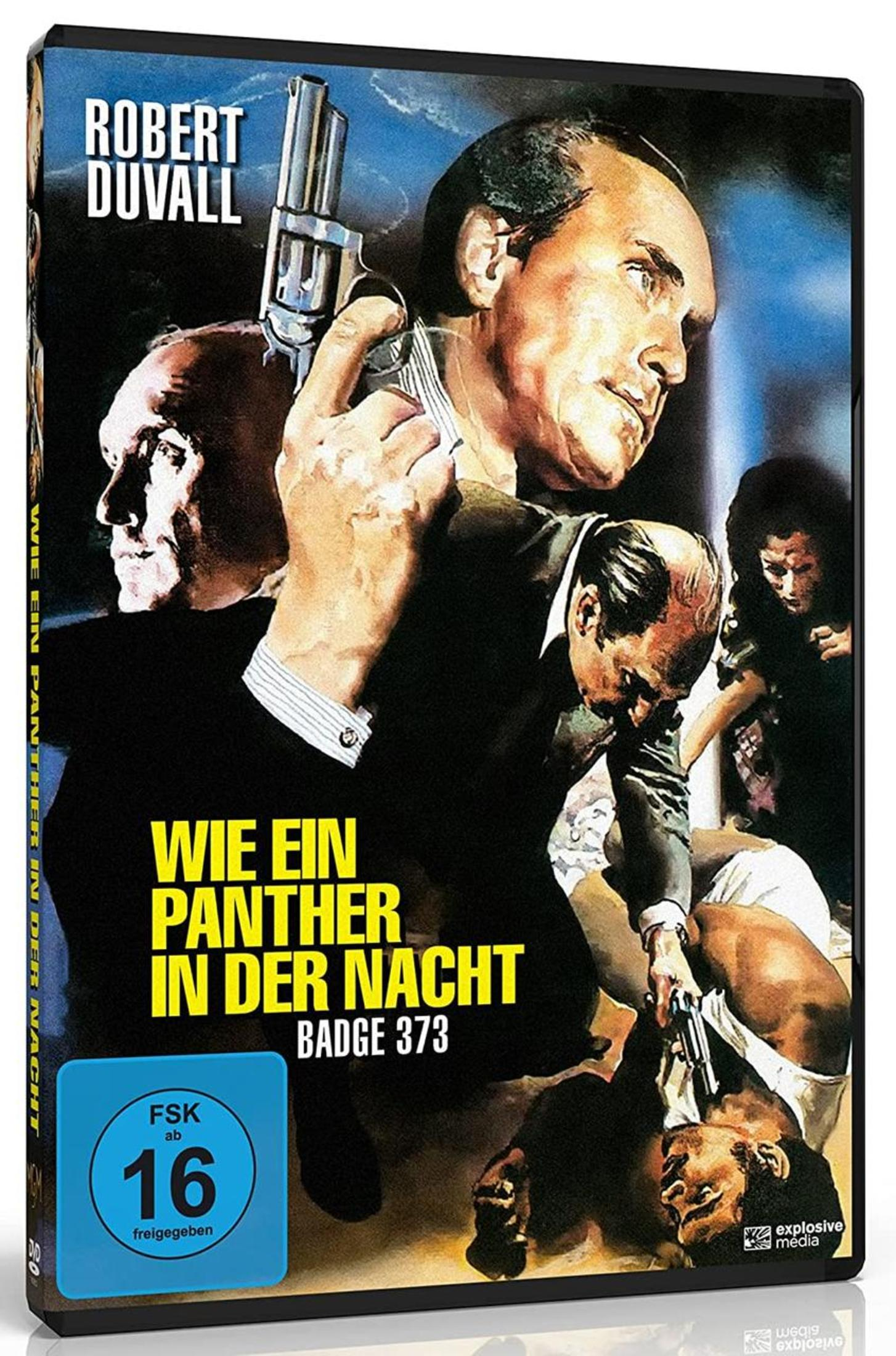 Robert Duvall con una pistola, poster "Badge 373".