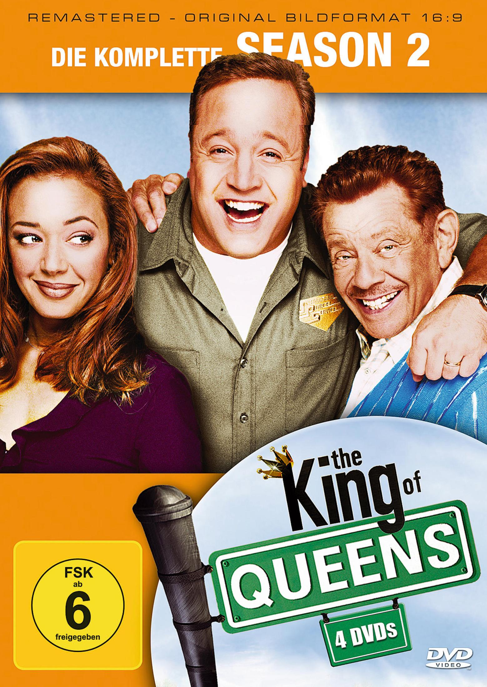 La stagione completa 2 di King of Queens con tre attori.