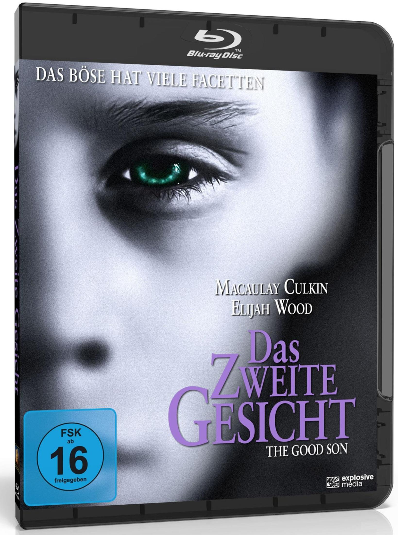 Custodia Blu-ray di 'The Good Son' con occhio e logo FSK 16.