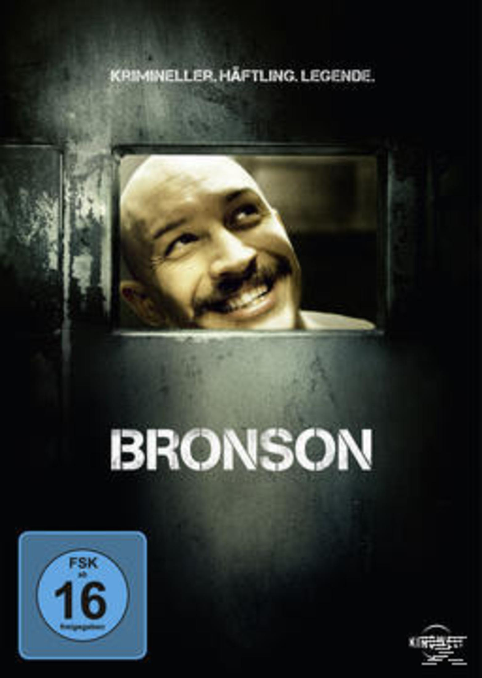 Filmplakat für Bronson: ein Mann im Gefängnis, FSK 16.