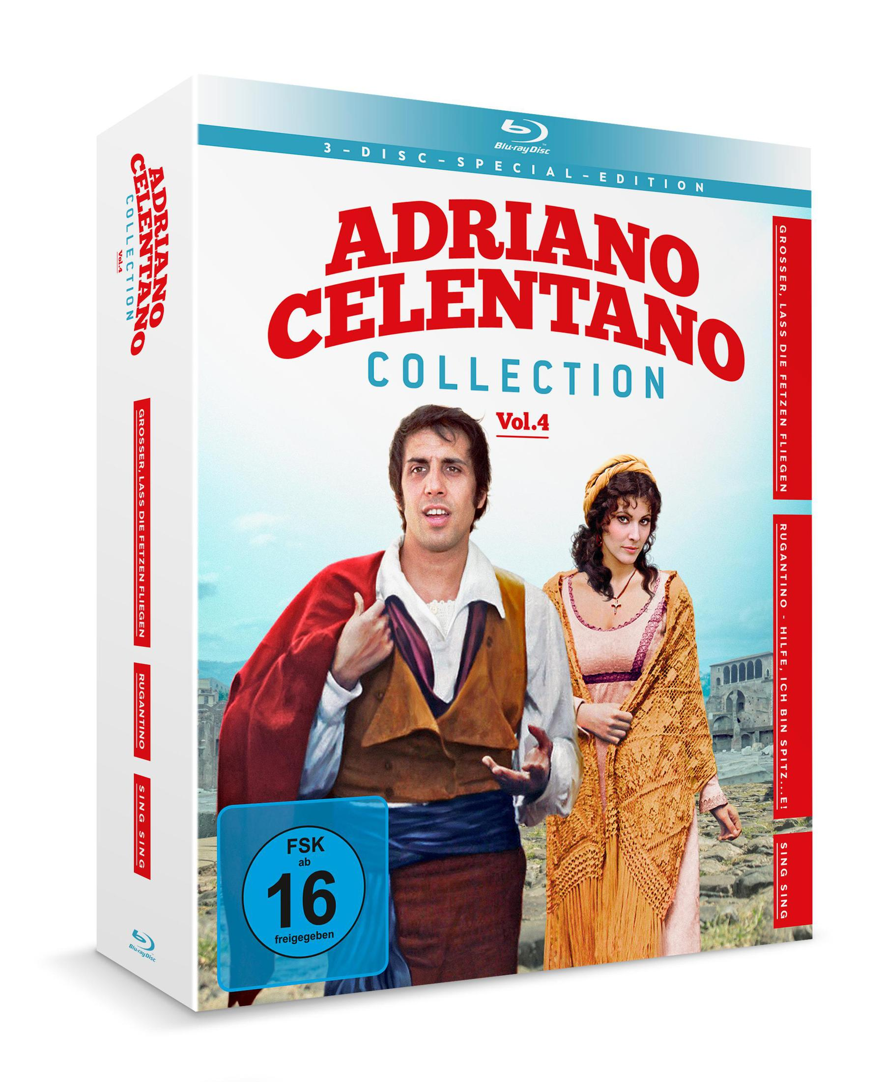 Copertina Blu-ray Adriano Celentano Collection Vol.4 con uomo e donna.