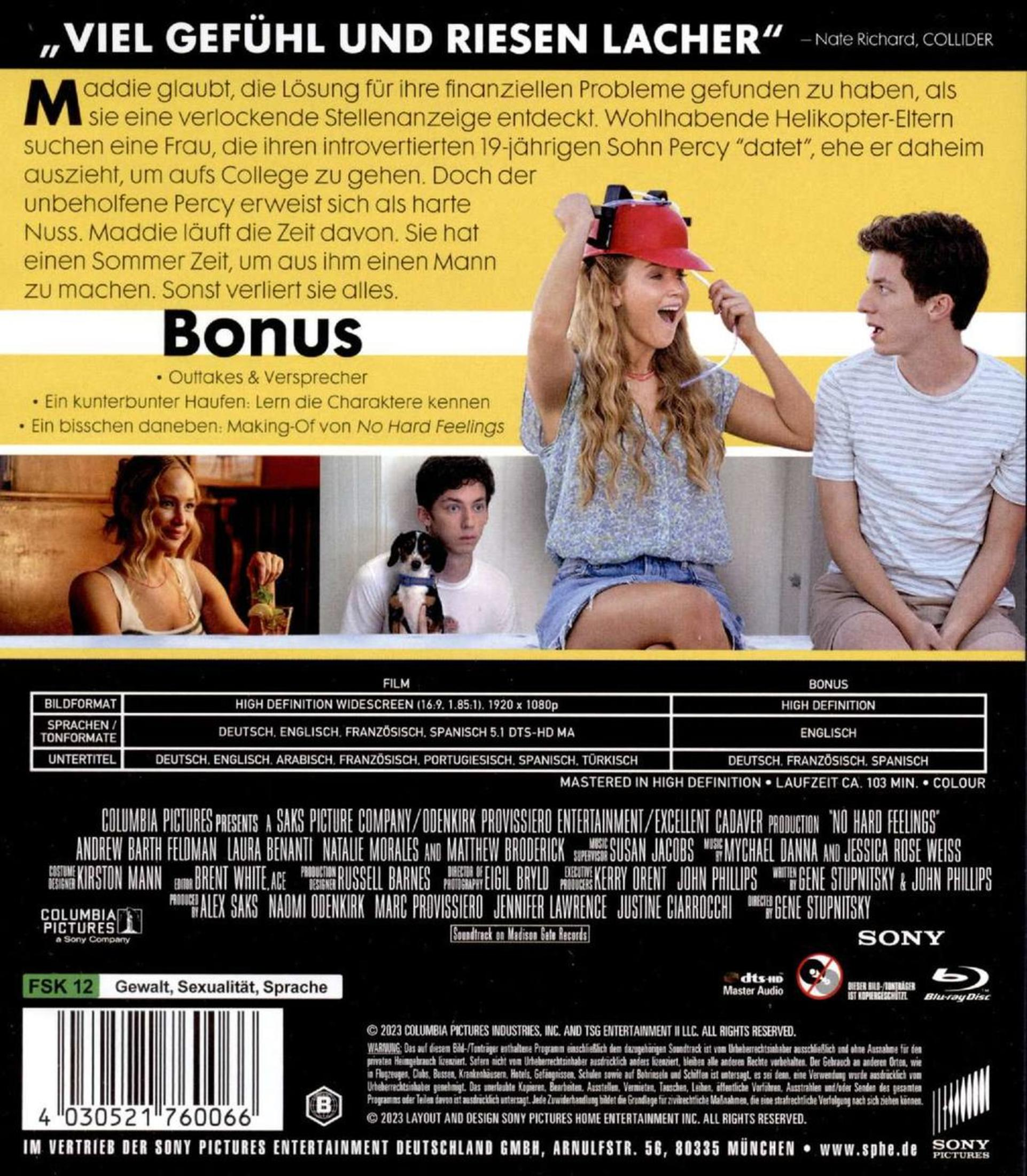 Jennifer Lawrence e Andrew Barth Feldman sulla copertina di un film.