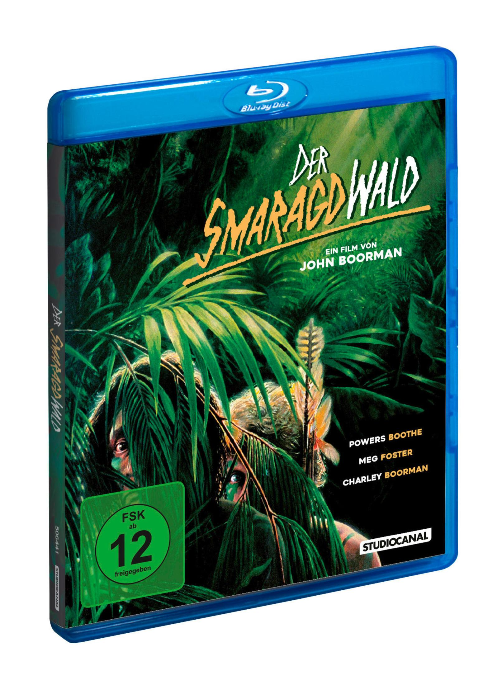 Custodia Blu-ray con motivo giungla e titolo film 'La Foresta Smeraldo'.