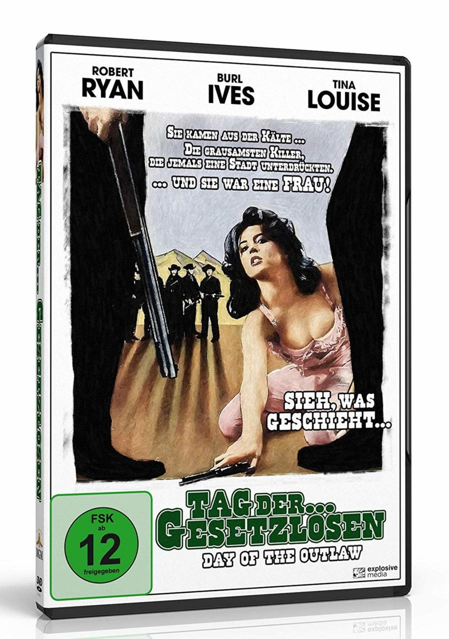 DVD-Cover: "Tag der Gesetzlosen" mit Tina Louise, Robert Ryan und Burl Ives.