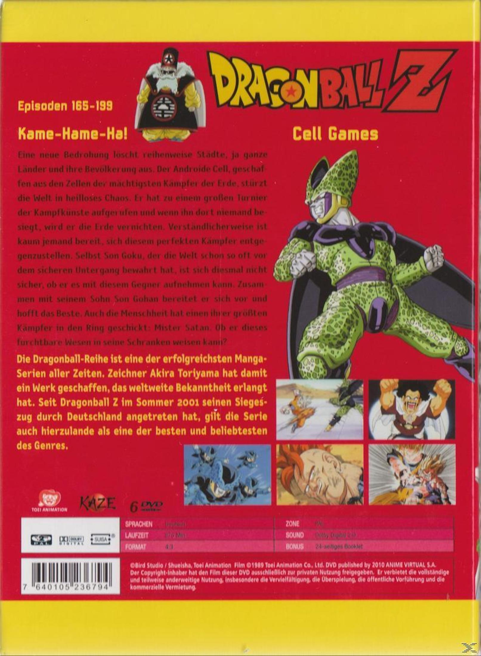 Copertina DVD Dragon Ball Z: Cell Games. Cell attacca. Episodi 165-199.