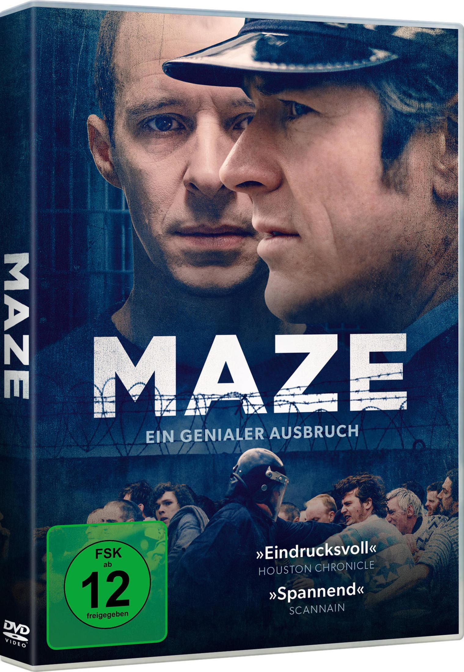 Copertina del film Maze con due uomini e valutazione FSK 12.