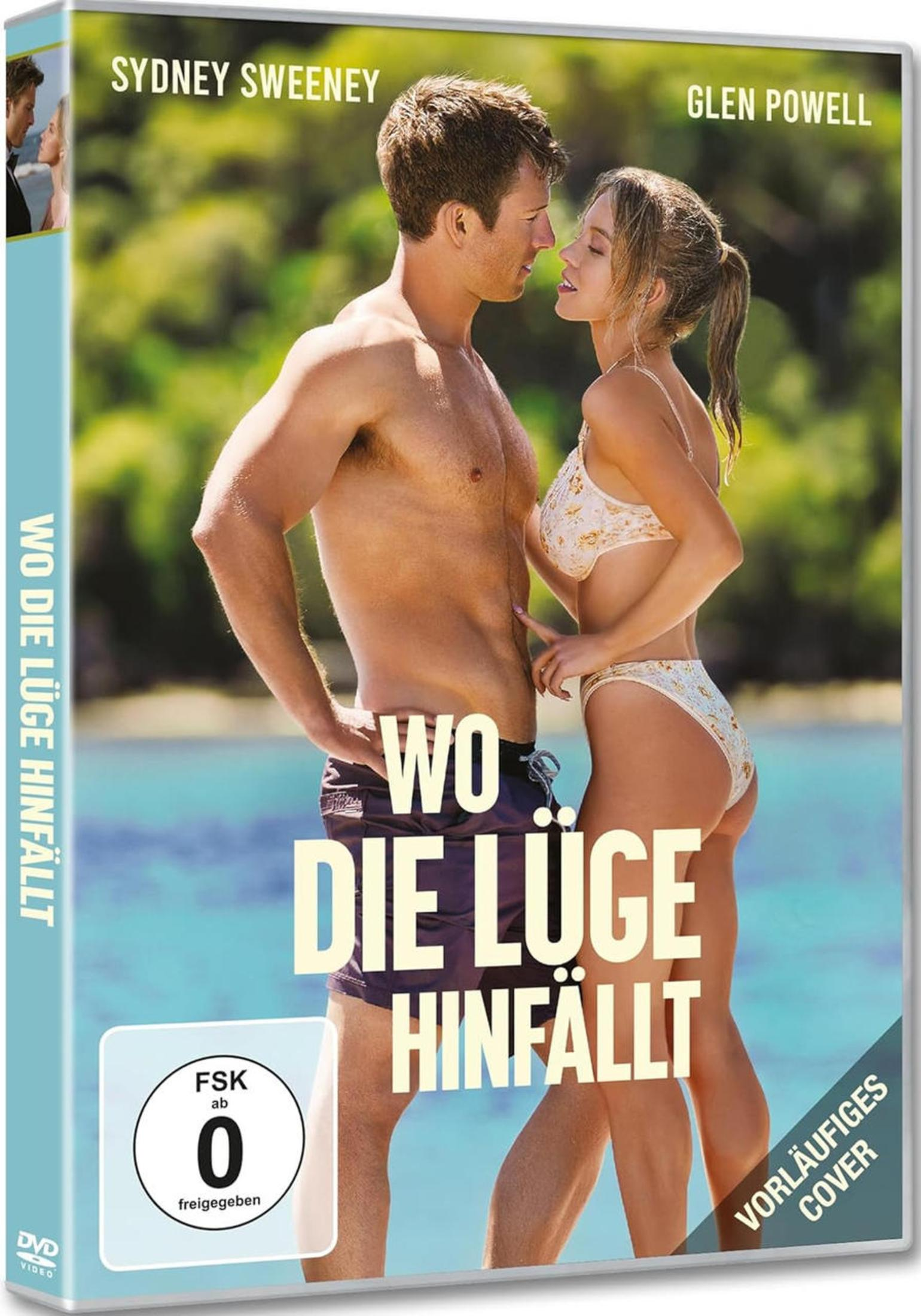 Sydney Sweeney e Glen Powell in un'ambientazione tropicale, con il titolo "Tutti tranne te".
