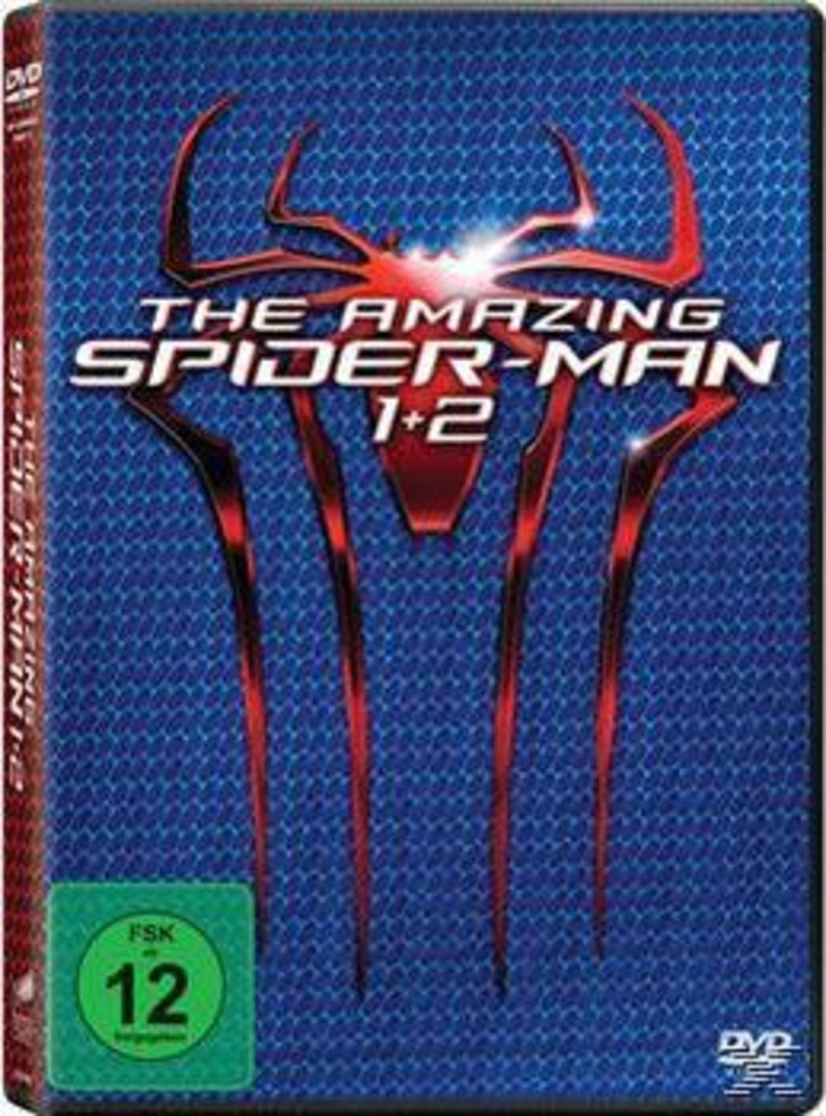 Custodia DVD di The Amazing Spider-Man 1+2 con bollino FSK 12.