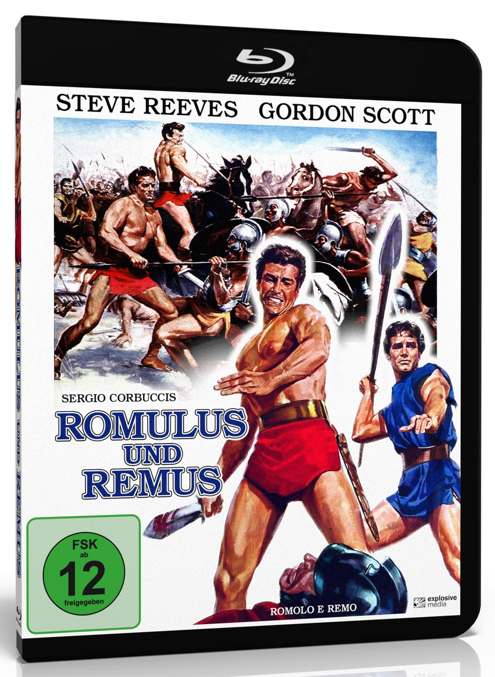 Copertina del film: Romolo e Remo con Steve Reeves e Gordon Scott.