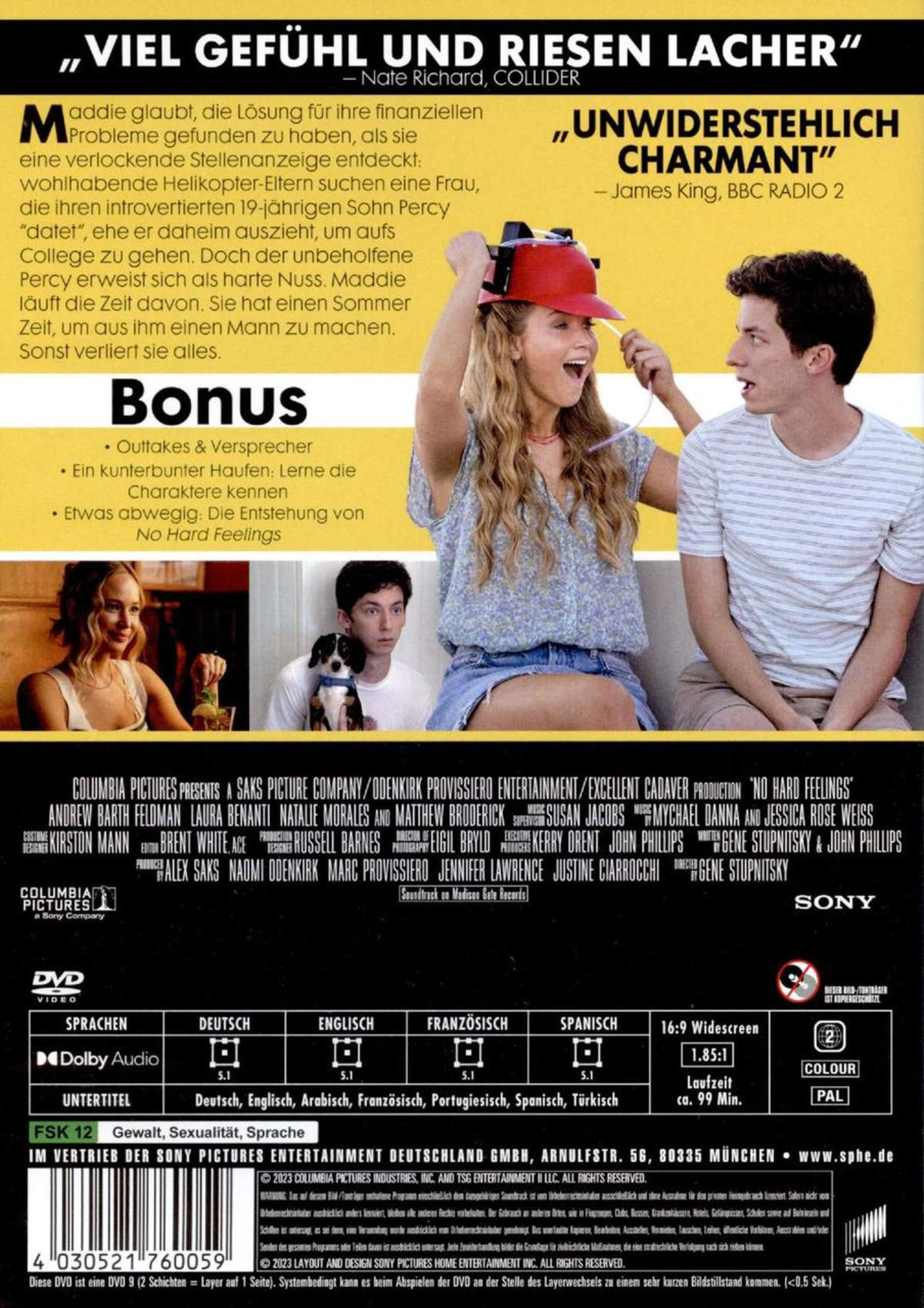 Poster del film con Jennifer Lawrence e Andrew Barth Feldman.