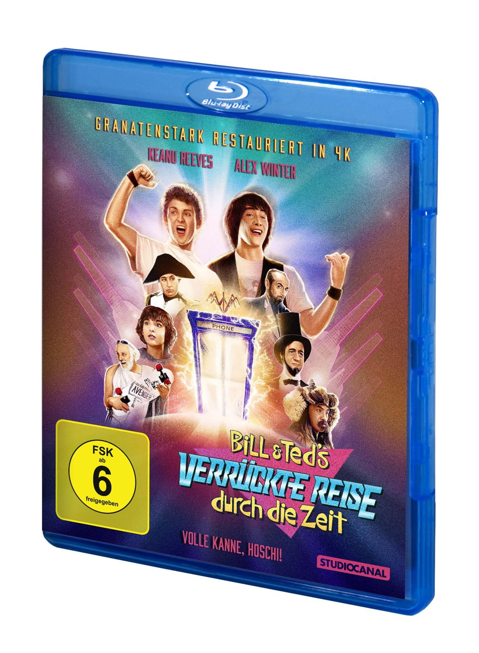 Custodia Blu-ray di Bill & Ted's Excellent Adventure. Con marchio FSK 6.
