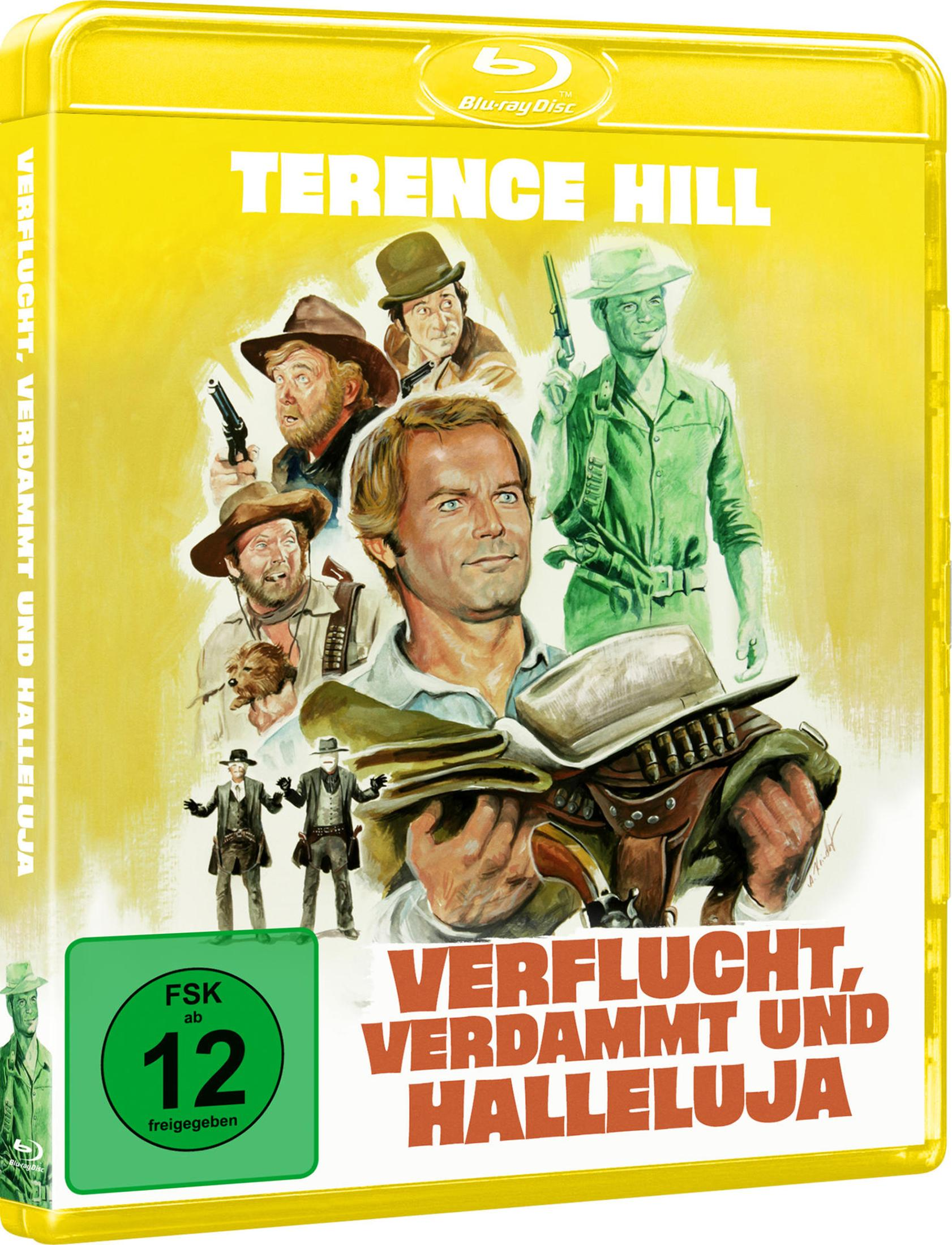 Copertina film western con Terence Hill e altri uomini, FSK 12.