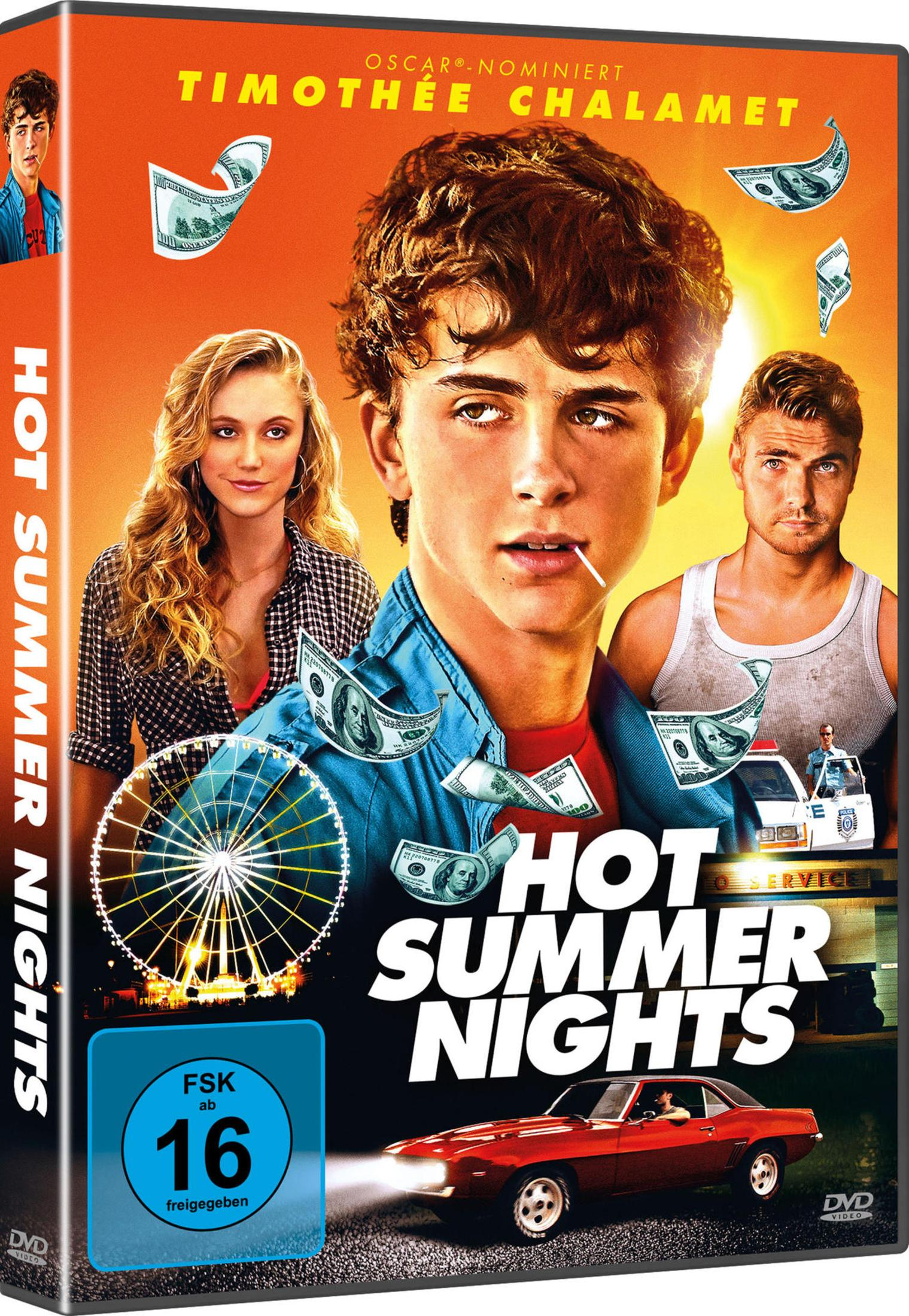 Copertina del film: Giovani, donne, soldi e un'auto rossa davanti a una ruota panoramica.