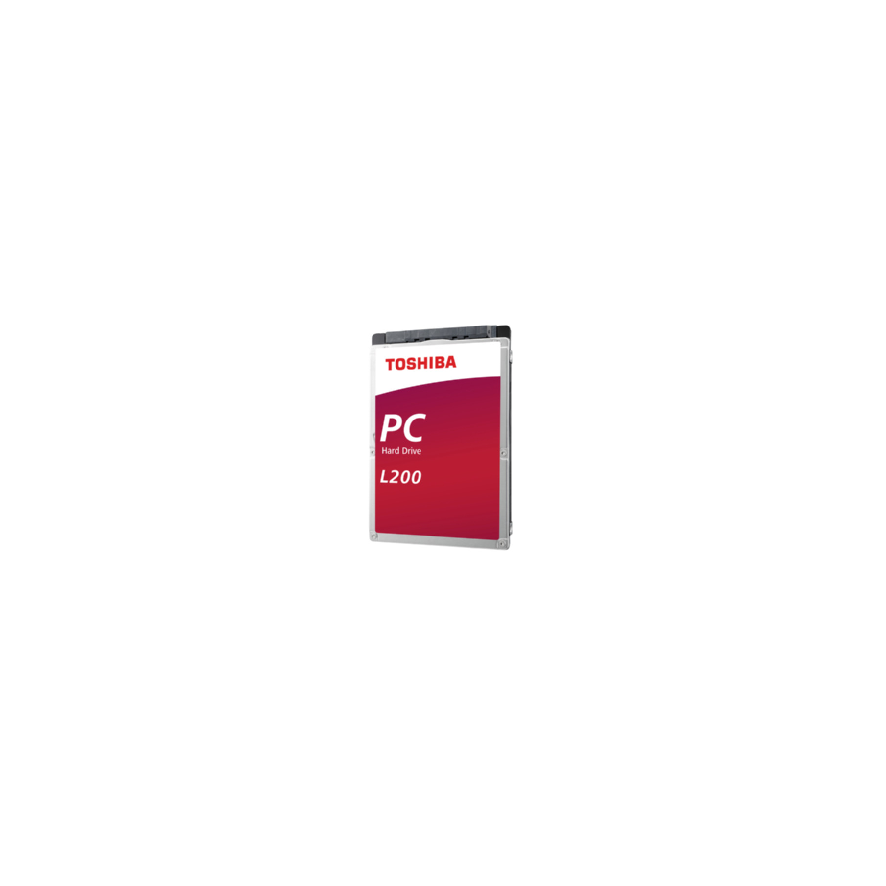 Dysk twardy Toshiba L200 PC z czerwonym wzorem.