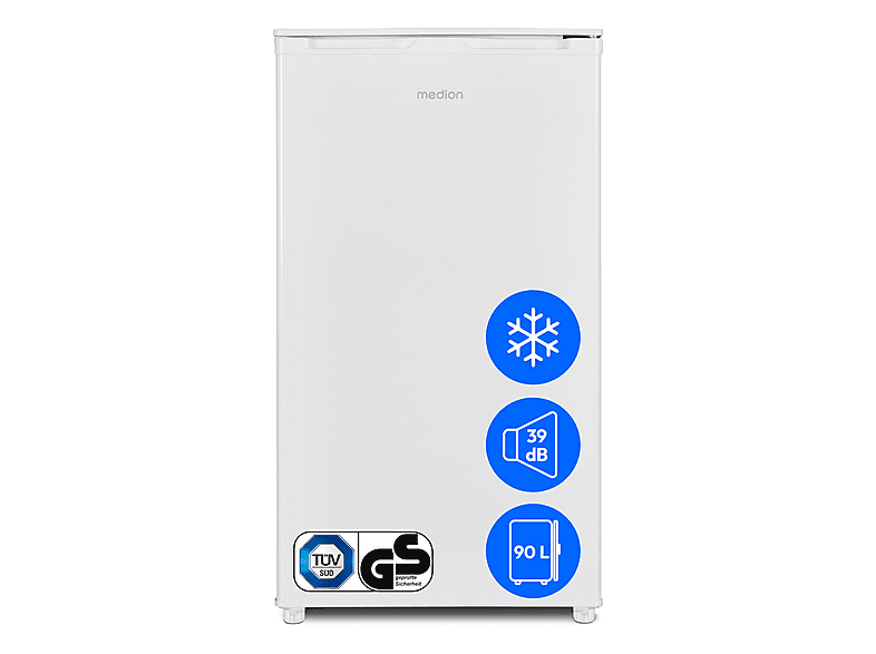 MEDION MD 37690 MD37690 Kühlschrank (E, 85 cm hoch, weiß)