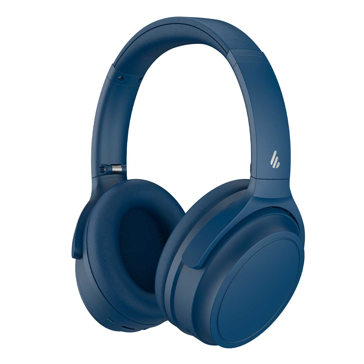 Cuffie blu scuro con padiglioni imbottiti e archetto regolabile. Logo visibile.