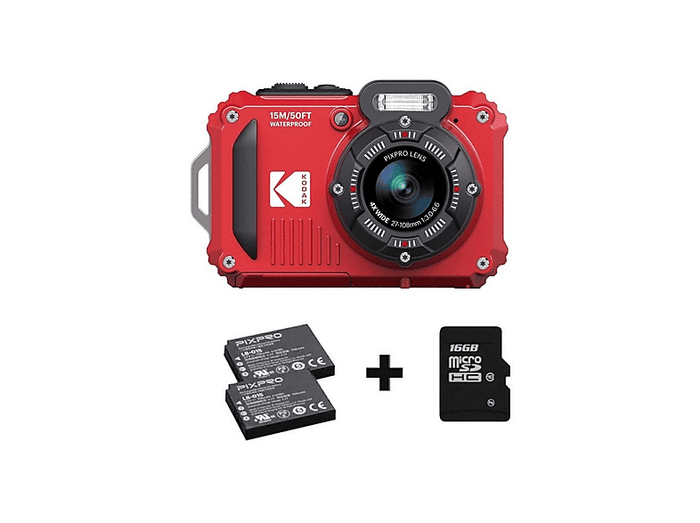 FOTOCAMERA DIGITALE KODAK WPZ2 Zoom ottico 4x, 16,76 megapixel